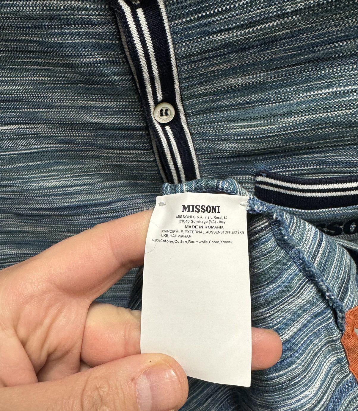 Missoni Missoni Luxury Polo S sz Size US S / EU 44-46 / 1 - 11 Thumbnail
