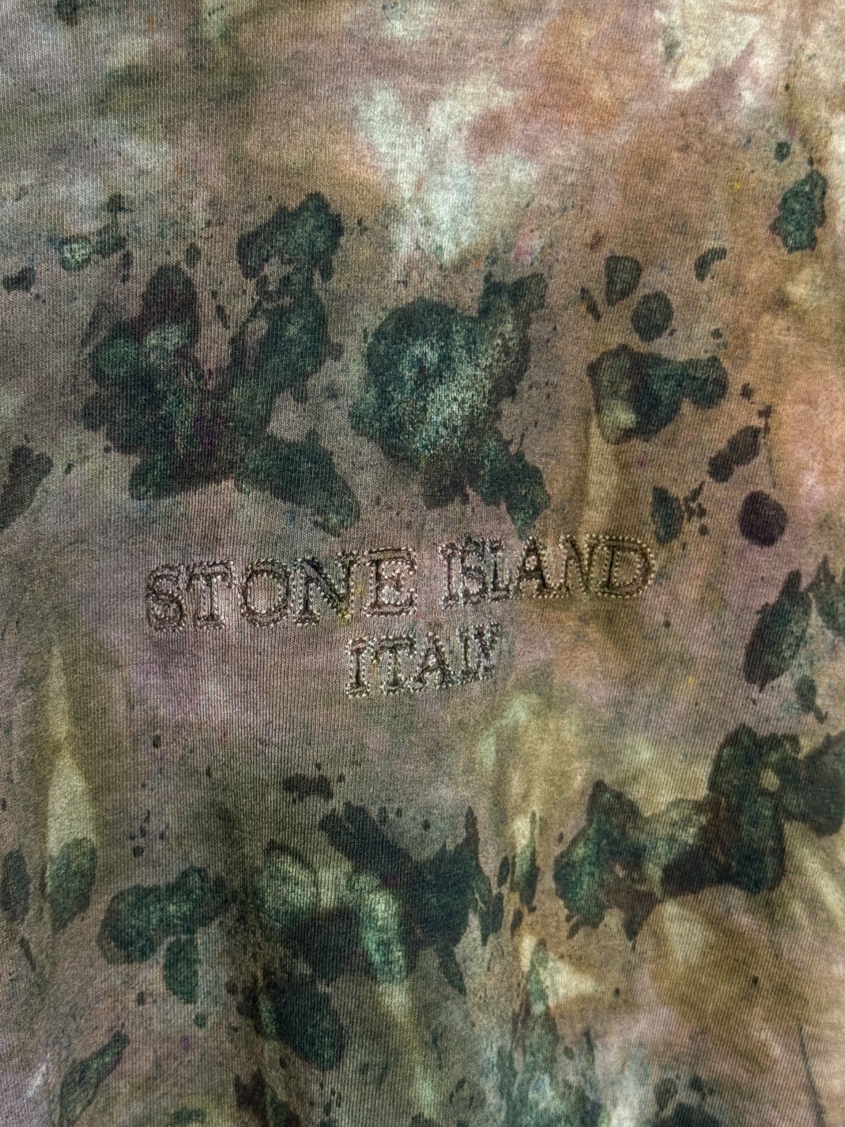 Stone Island stone island y2k crop dyed t shirt s-m moss mold Size US M / EU 48-50 / 2 - 2 Thumbnail