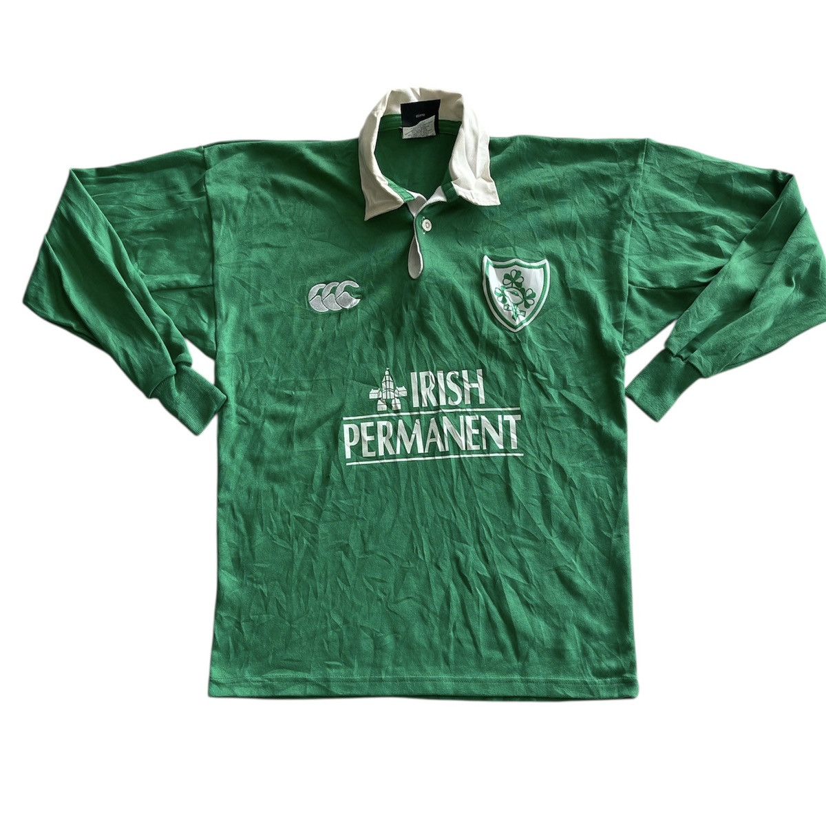Canterbury of New Zealand Vintage Ireland Rugby Shirt Size US S / EU 44-46 / 1 - 1 Thumbnail