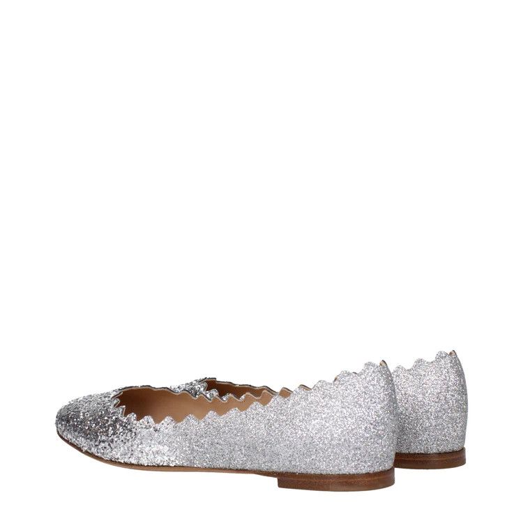 Chloe ob1o1e1024 Ballet Flats in Silver Size US 8 / IT 38 - 4 Thumbnail