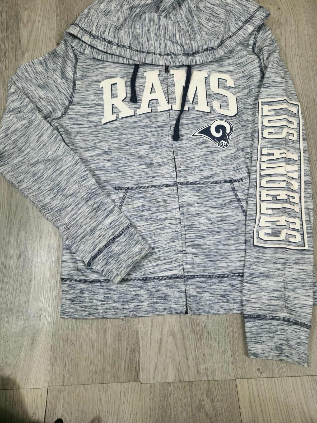 Other Los Angeles Rams NFL Heather Gray Zip Up Hoodie Sweatshirt#6 Size ONE SIZE - 1 Thumbnail