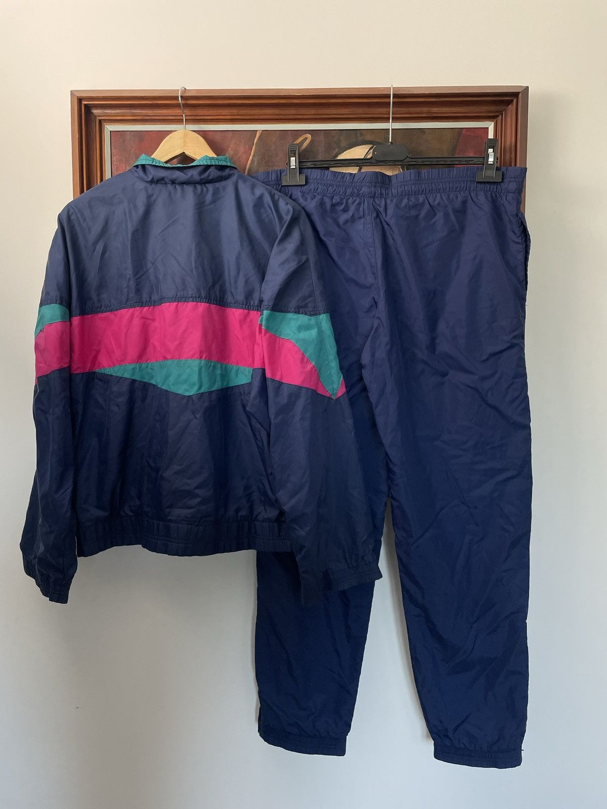 Nike Vintage 90s Nike Track Suit Full Set Windbreaker Streetwear Size US M / EU 48-50 / 2 - 2 Thumbnail