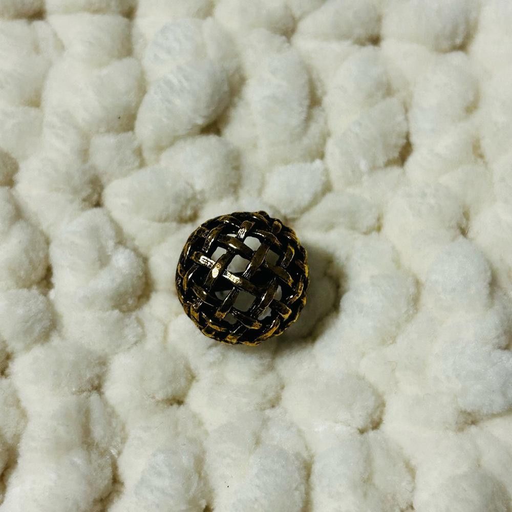 Designer Gold-tone woven ring Size ONE SIZE - 2 Thumbnail
