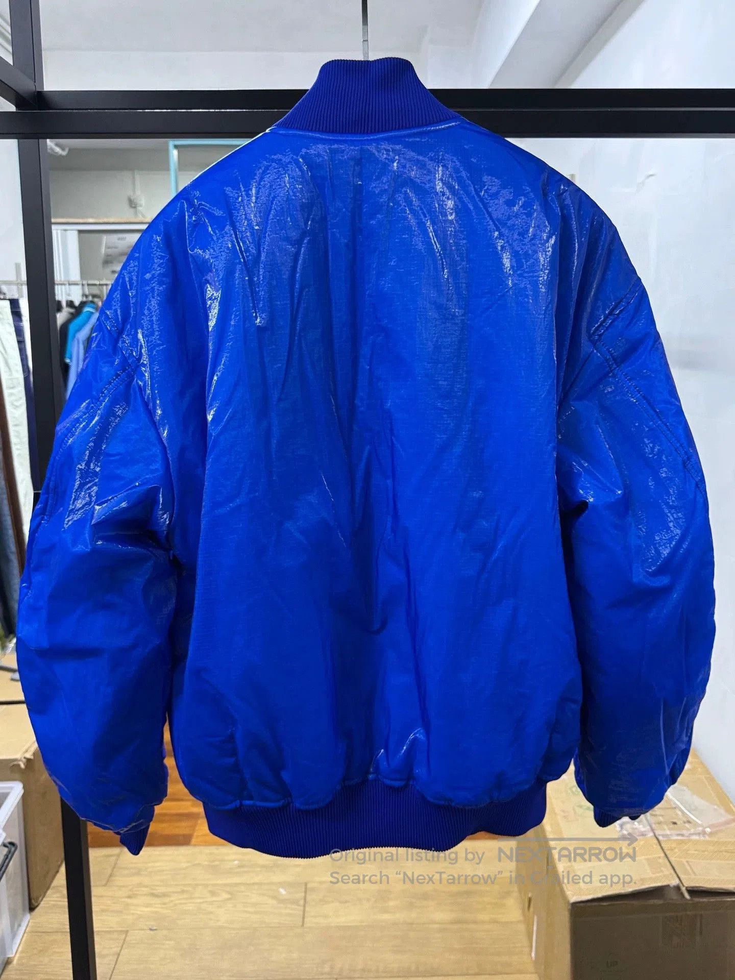 Gucci gucci men's bomber jacket in blue. Size US L / EU 52-54 / 3 - 5 Thumbnail