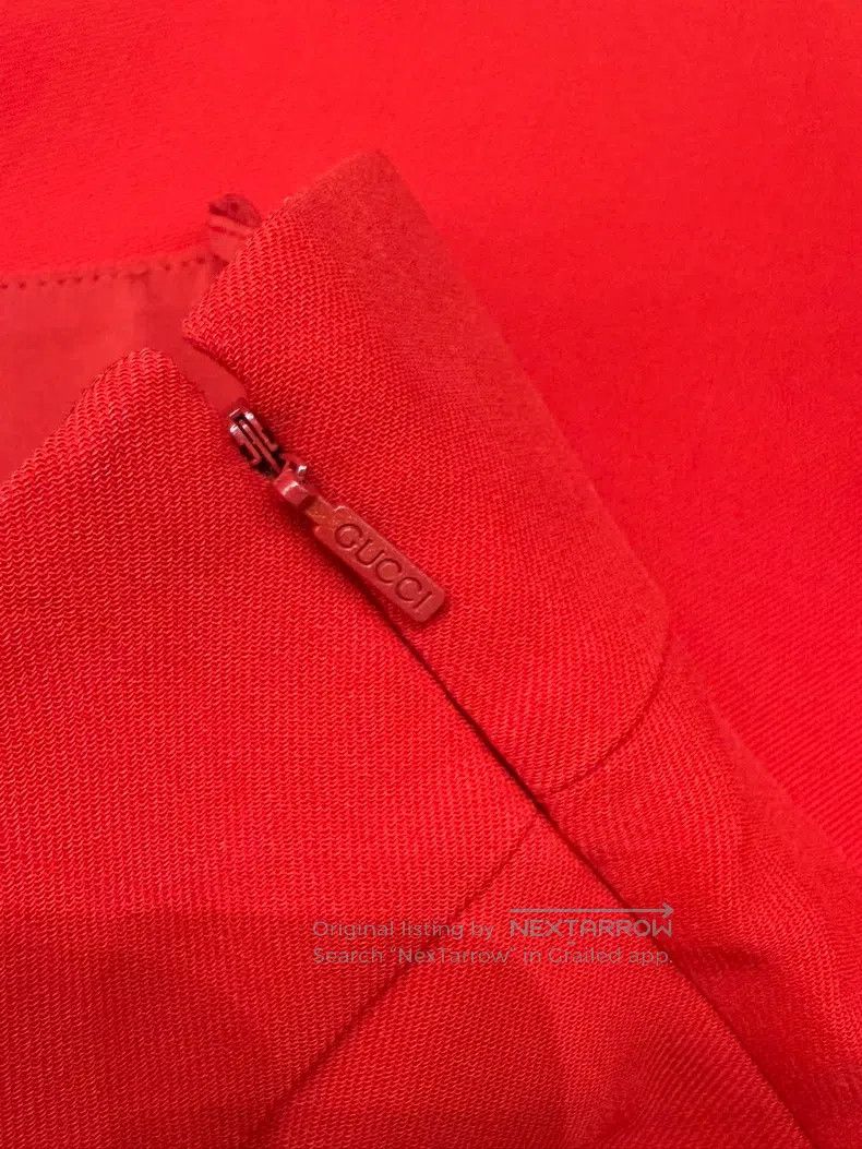 Gucci Gucci Red double G gold buckle skirt Size 25" / US 0 / IT 36 - 4 Thumbnail