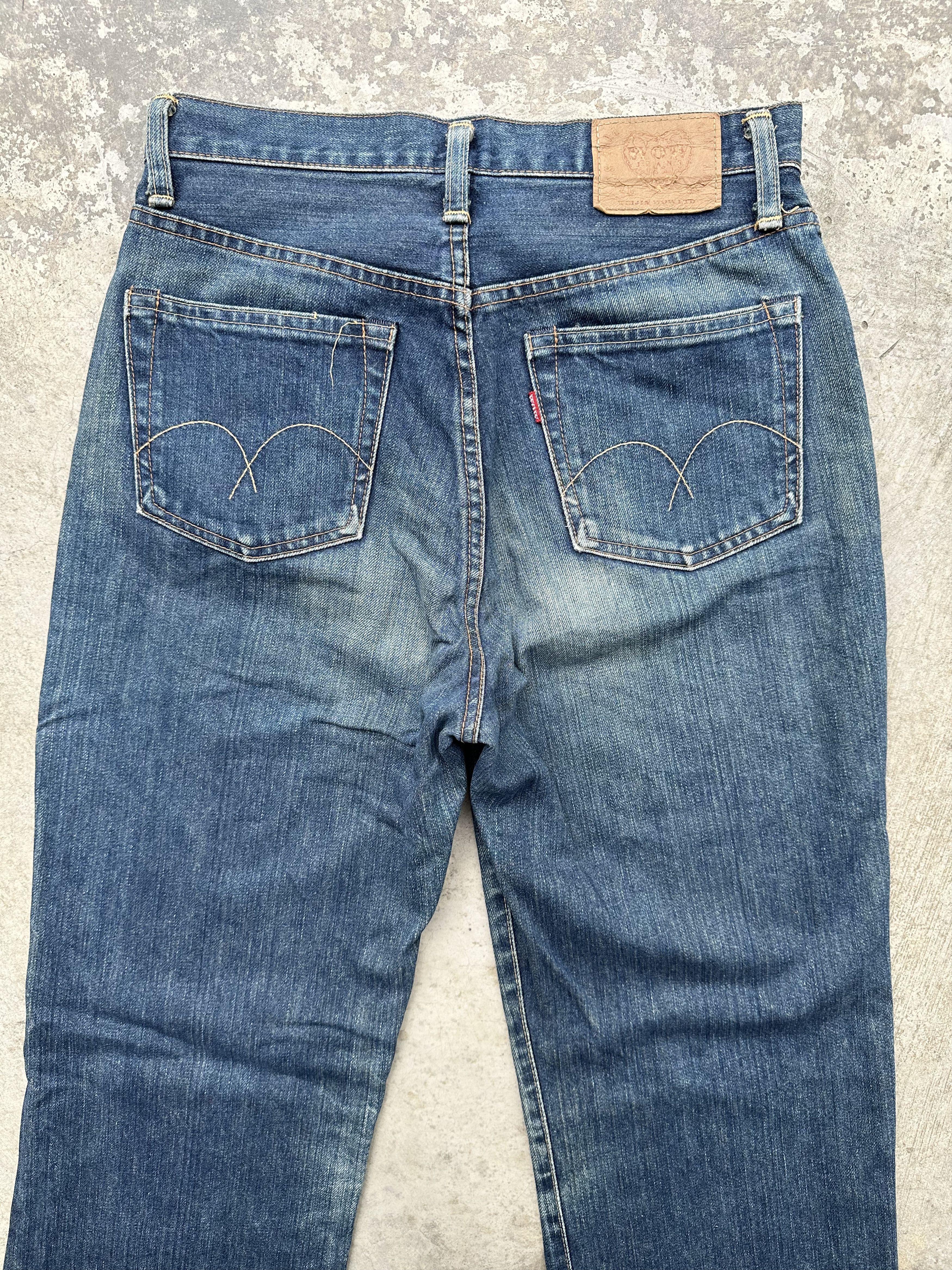 Japanese Brand Japanese Brand Wow Distressed Denim Flare Jeans Size US 28 / EU 44 - 7 Thumbnail