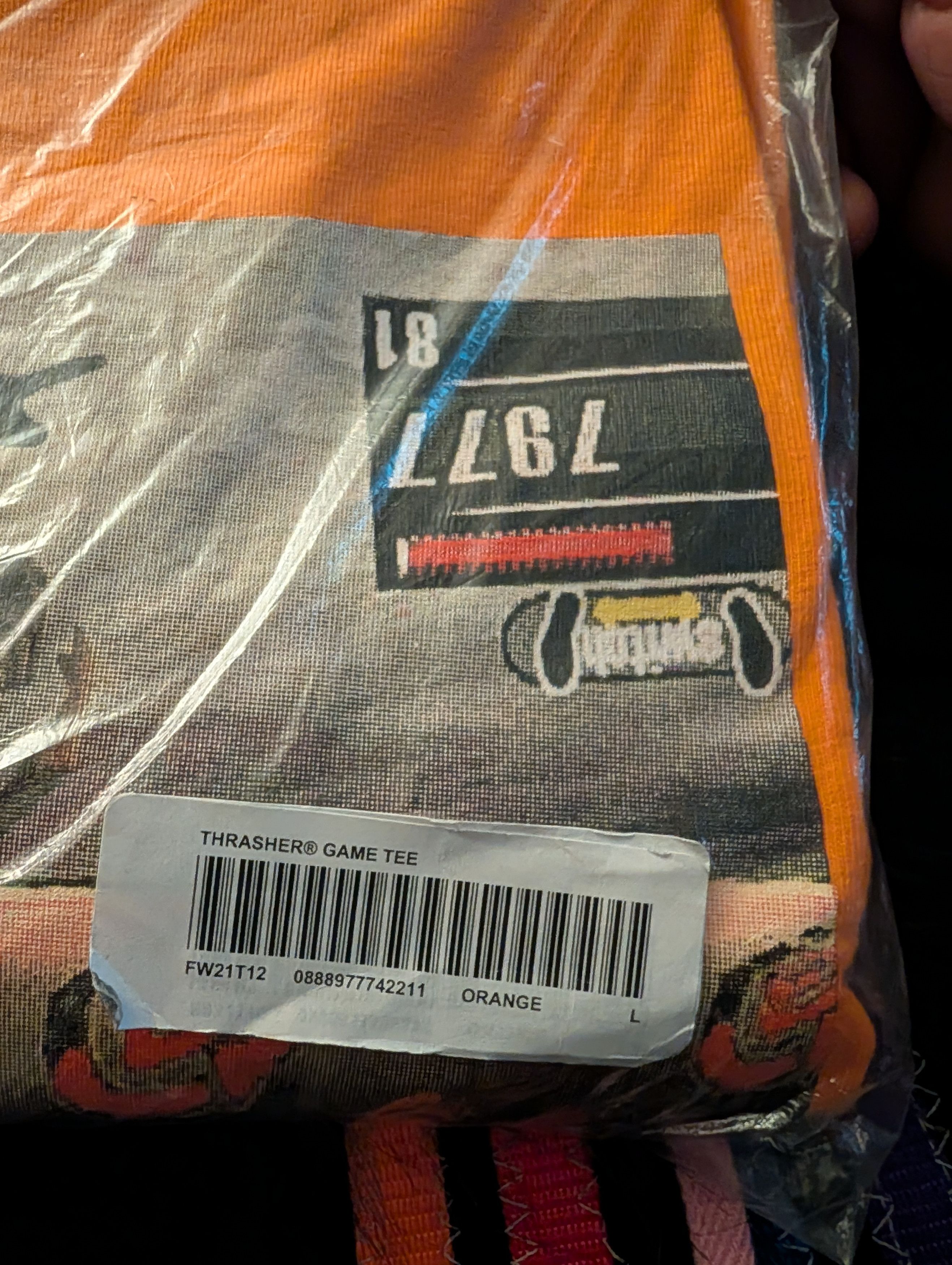 Supreme Supreme Thrasher Game Tee Orange Large Rare New Size US L / EU 52-54 / 3 - 3 Thumbnail