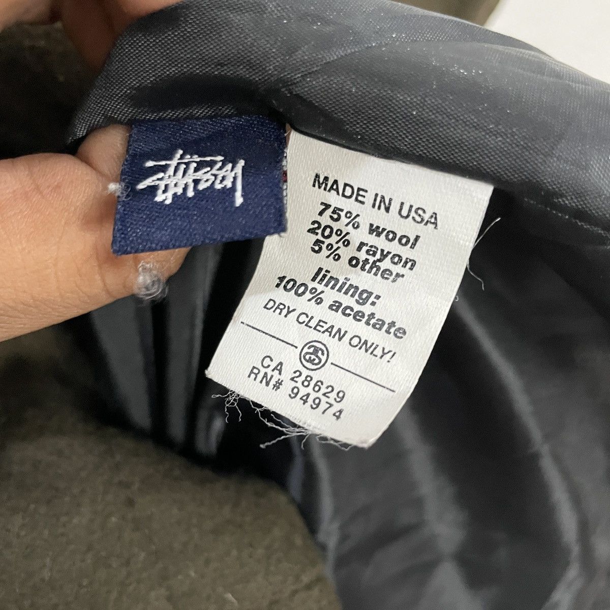 Stussy Vintage 90s Stussy Wool Jacket Size L / US 10 / IT 46 - 7 Thumbnail