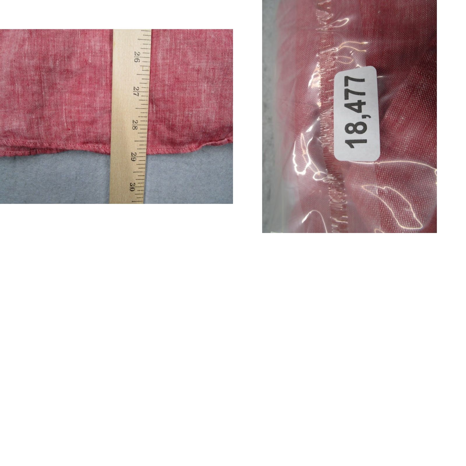 UNTUCKit Untuckit Mens Slim Fit Linen Shirt Extra Large XL Red Certan De May Size US XL / EU 56 / 4 - 8 Thumbnail