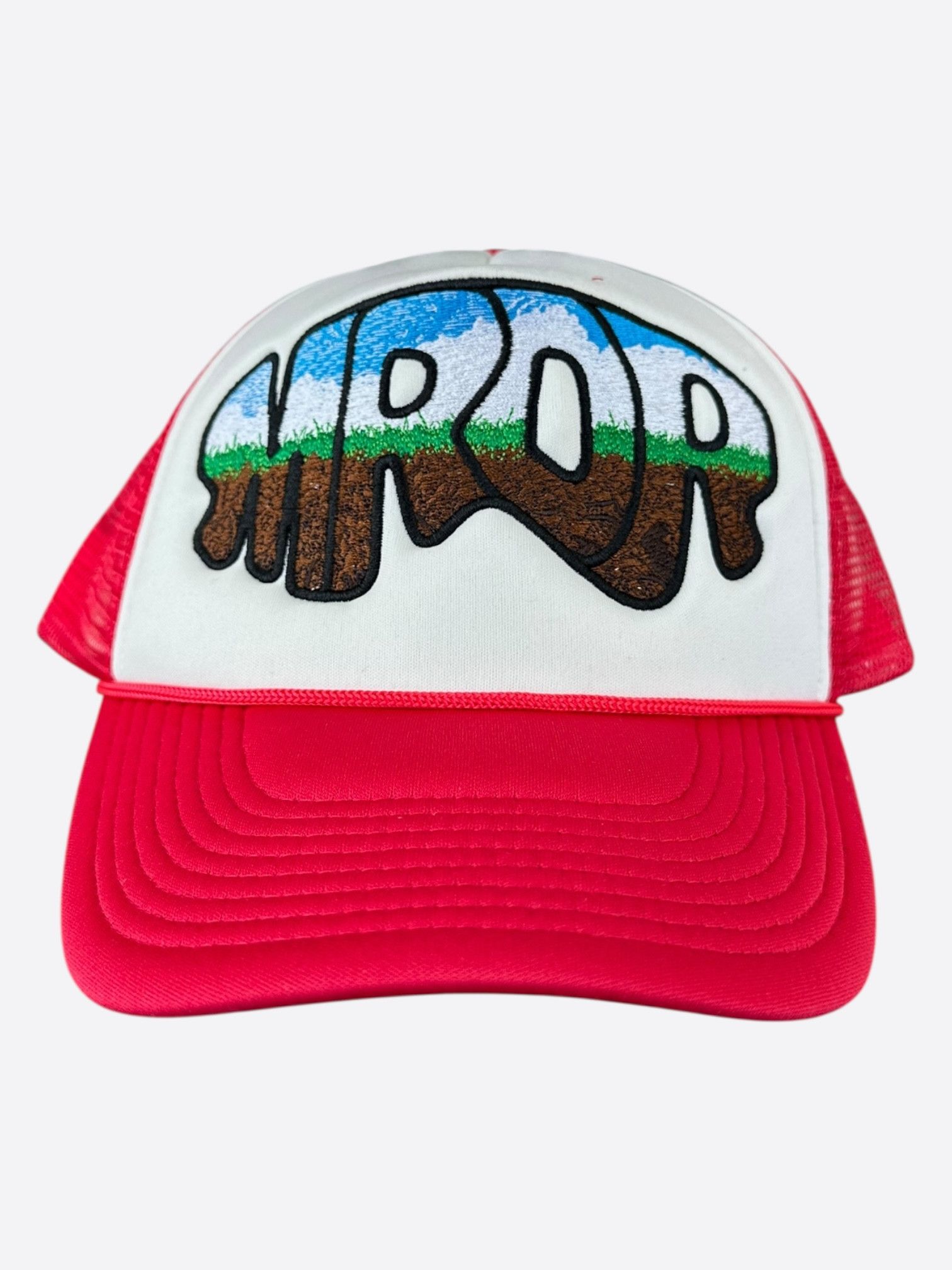 Who Decides War Who Decides War Red MRDR Embroidered Patch Trucker Hat Size ONE SIZE - 1 Thumbnail