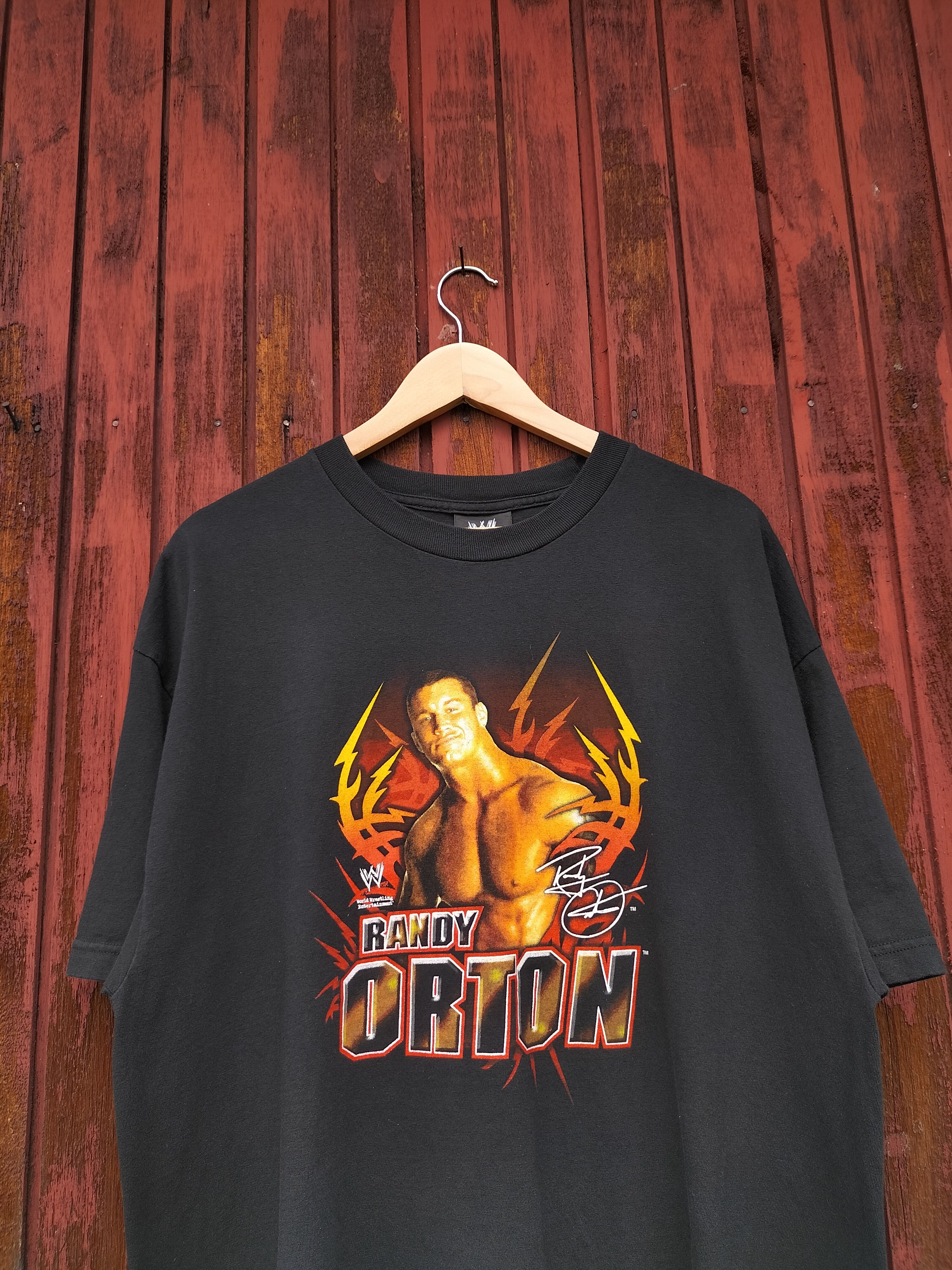 image of Wcwnwo x Wwe Vintage Wwe Randy Orton 2004 Shirt in Black, Men's (Size XL)