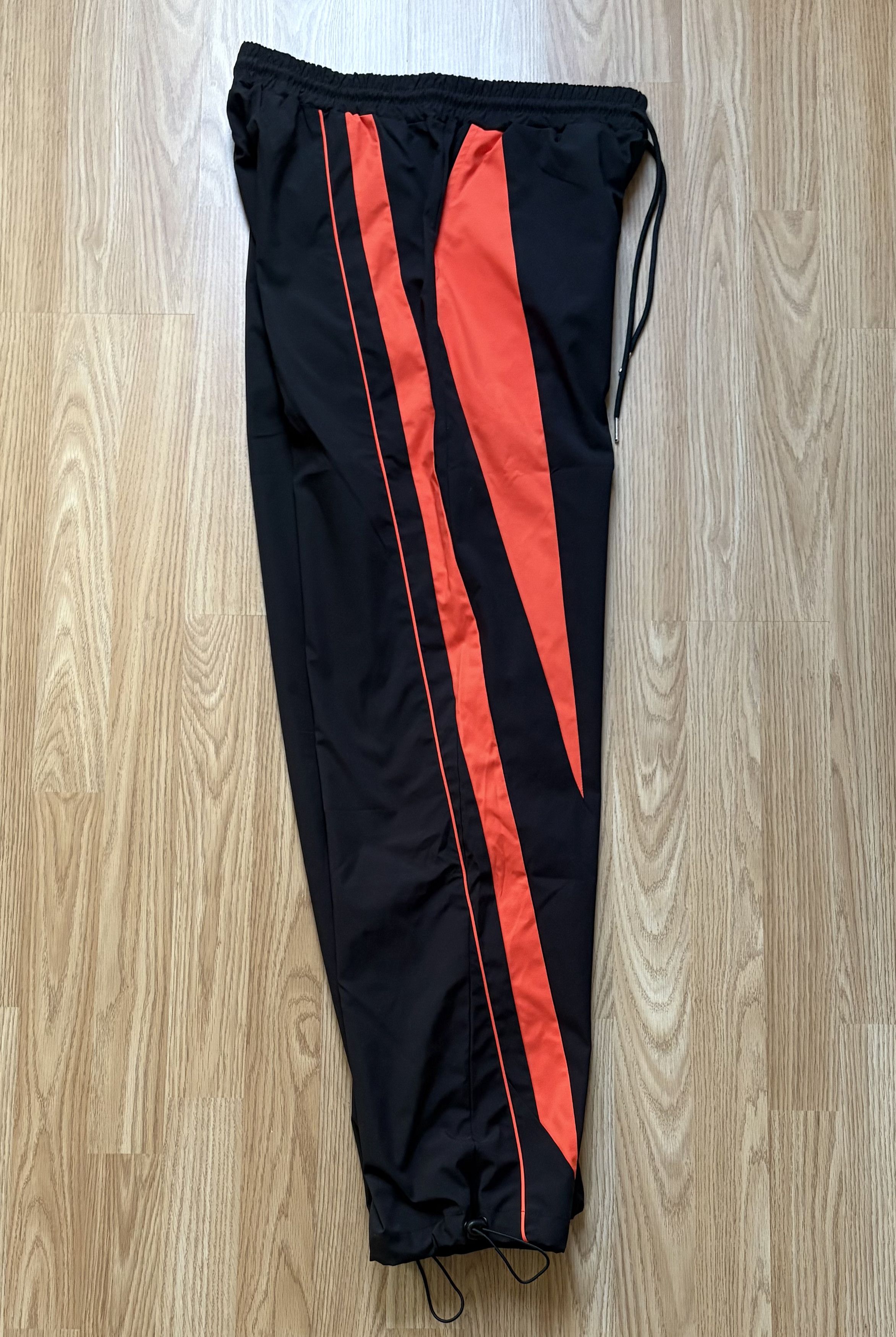 MNML MNML Tiger Stripe Track Pants - Black/Orange Size US 32 / EU 48 - 2 Thumbnail