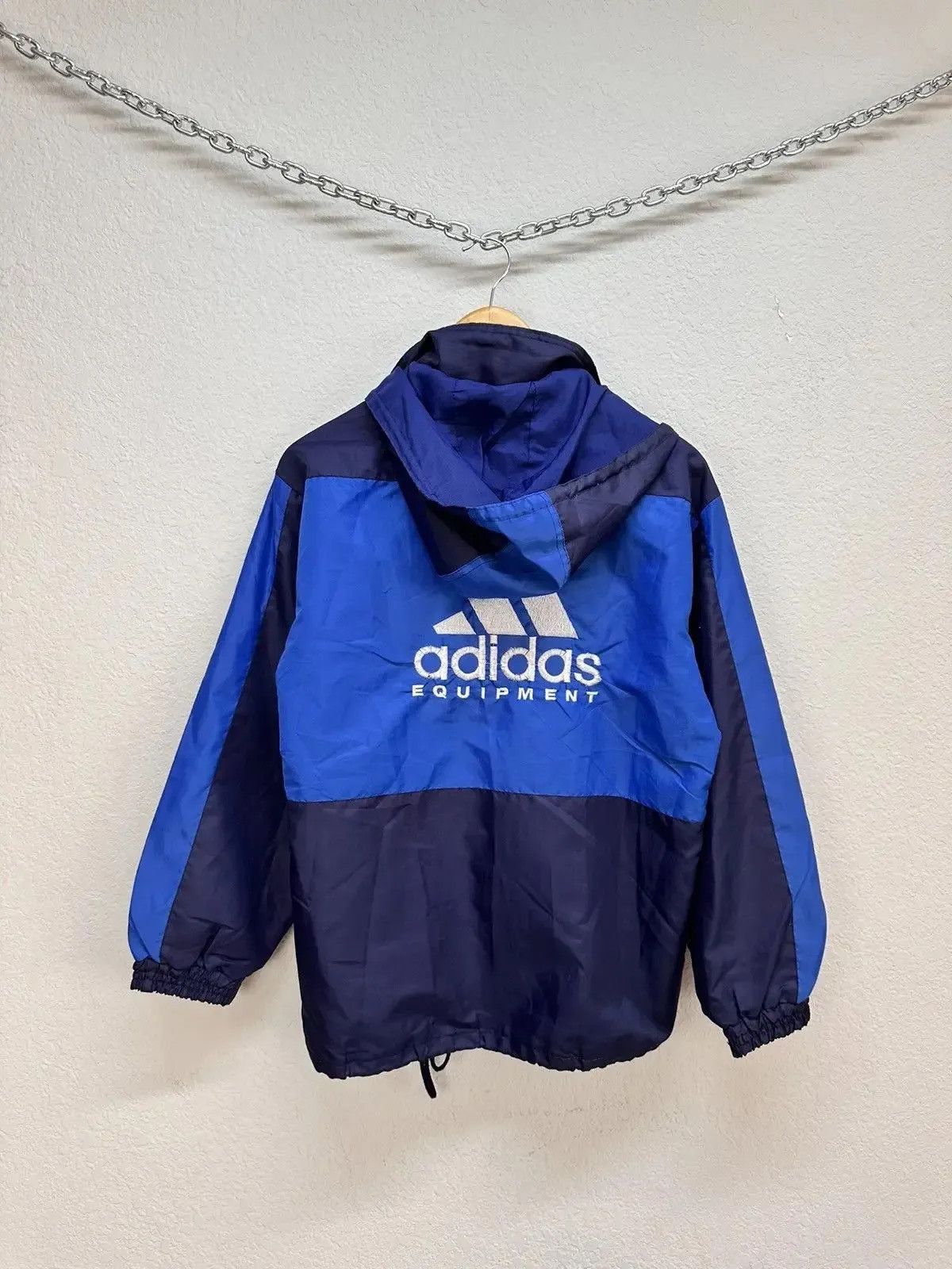 Adidas × Japanese Brand × Vintage 1980s ADIDAS EQUIPMENT WINDBREAKER EMBROIDERED LOGO Size US M / EU 48-50 / 2 - 1 Thumbnail