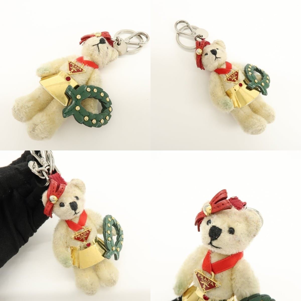 Prada Prada Bear Motif Key Holder Acrylic Charm Beige Size ONE SIZE - 3 Thumbnail