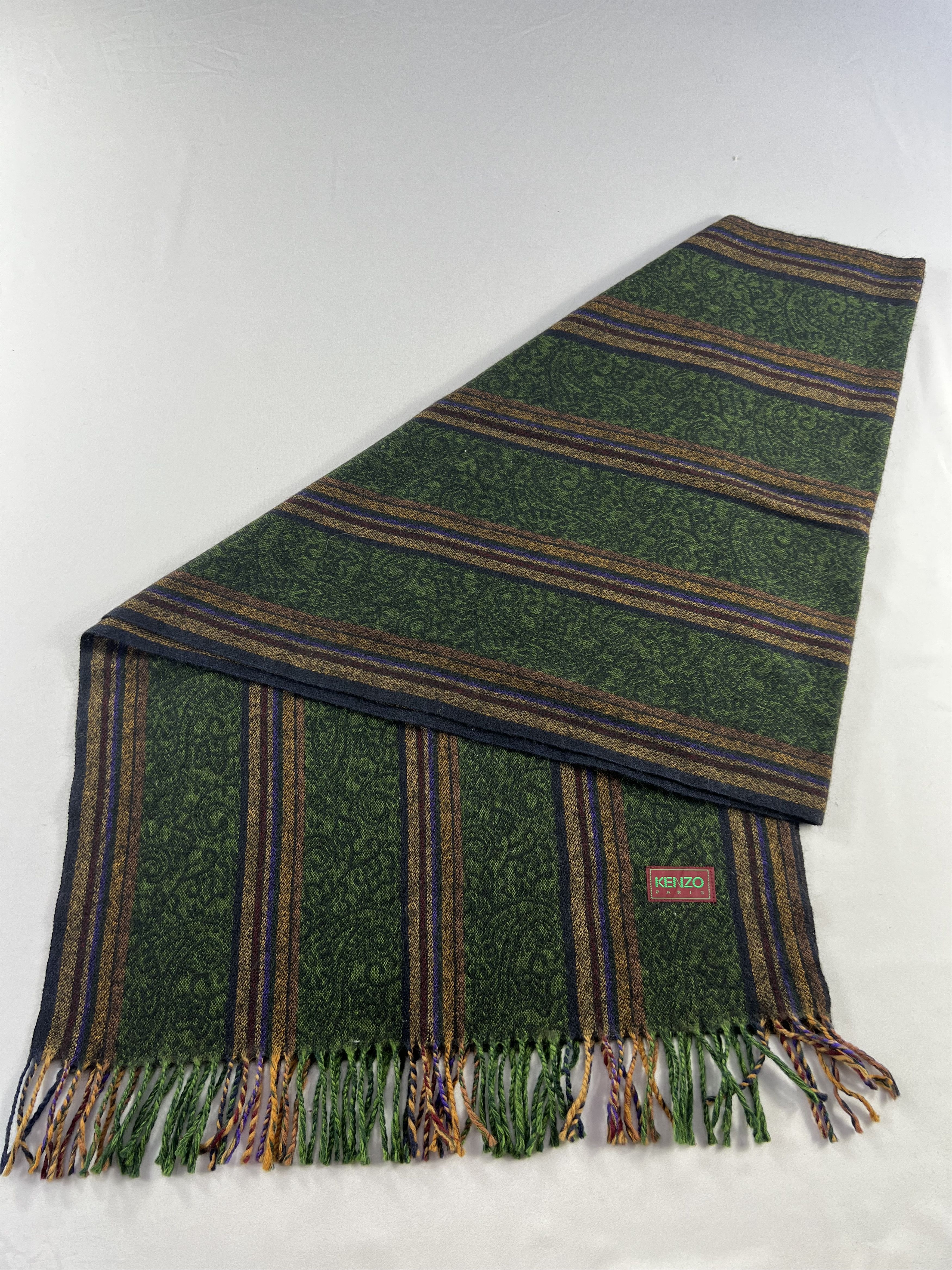 Kenzo Kenzo Paislee Scarf / Muffler / Neckwear P977 Size ONE SIZE - 5 Thumbnail