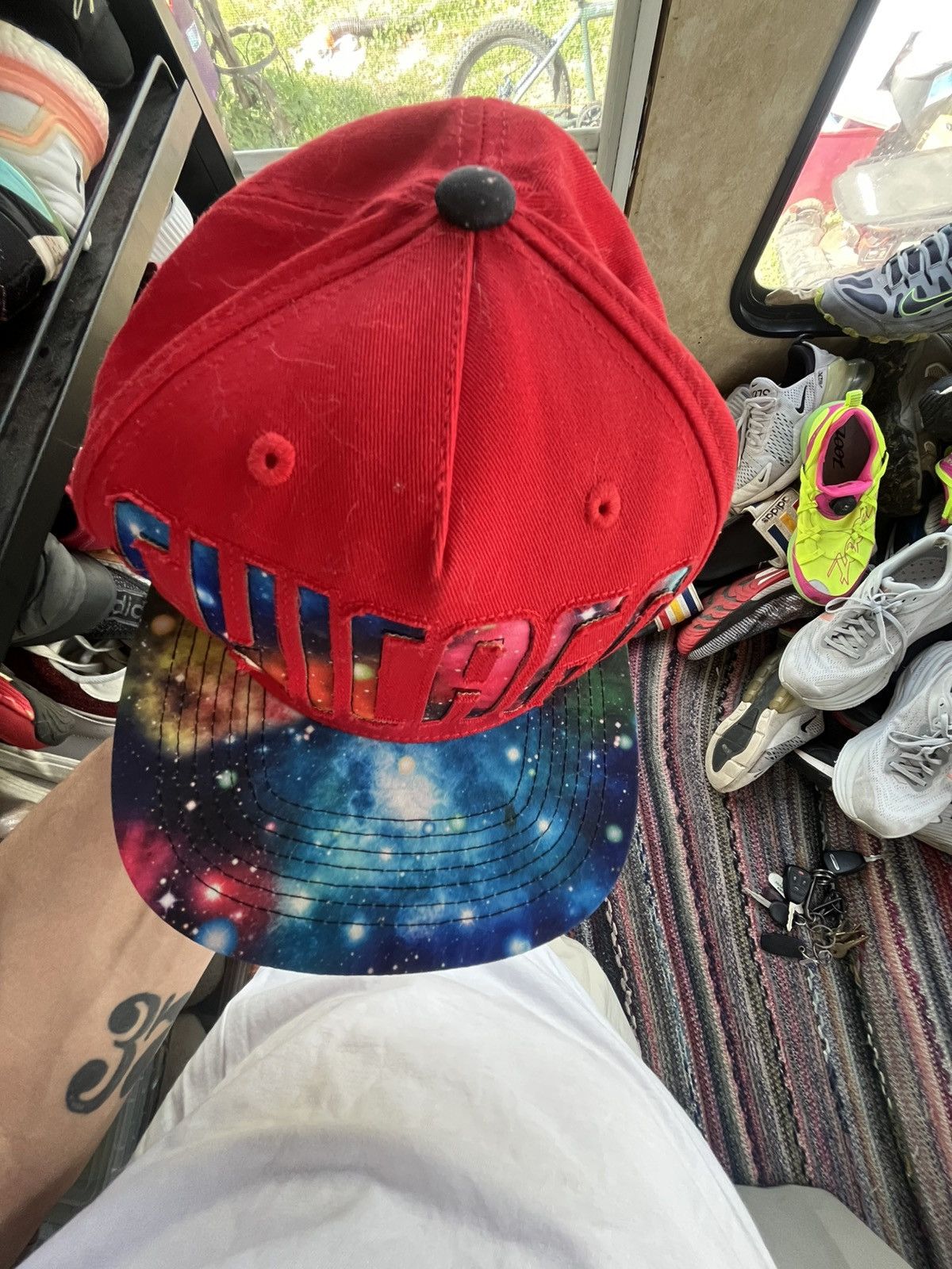 Other Galaxy Red Chicago Bulls Hat Size ONE SIZE - 3 Thumbnail