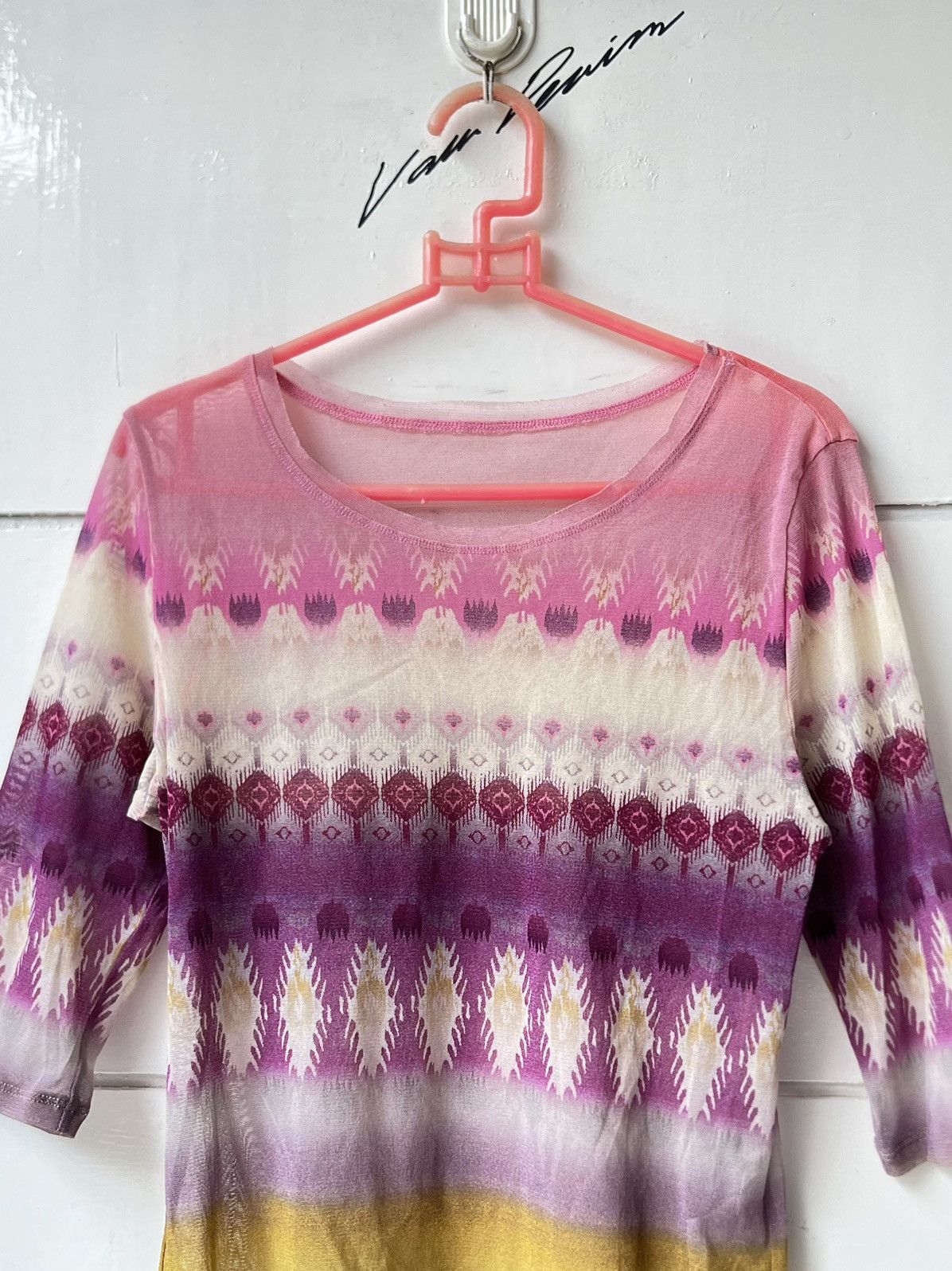 Hiroko Koshino Homme Hiroko Koshino Mesh Motive T-shirt Size US XS / EU 42 / 0 - 9 Thumbnail
