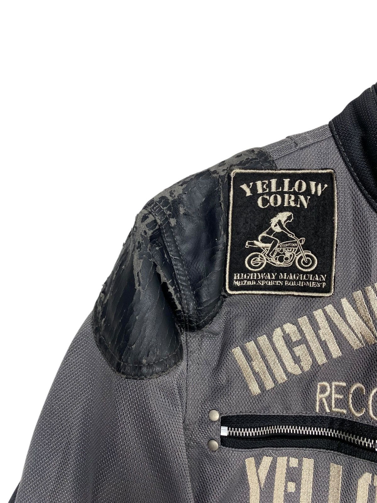 YELLOW CORN Rare‼️ Yellow Corn Bikers Jacket Embroidery Big Logo Size US S / EU 44-46 / 1 - 11 Thumbnail