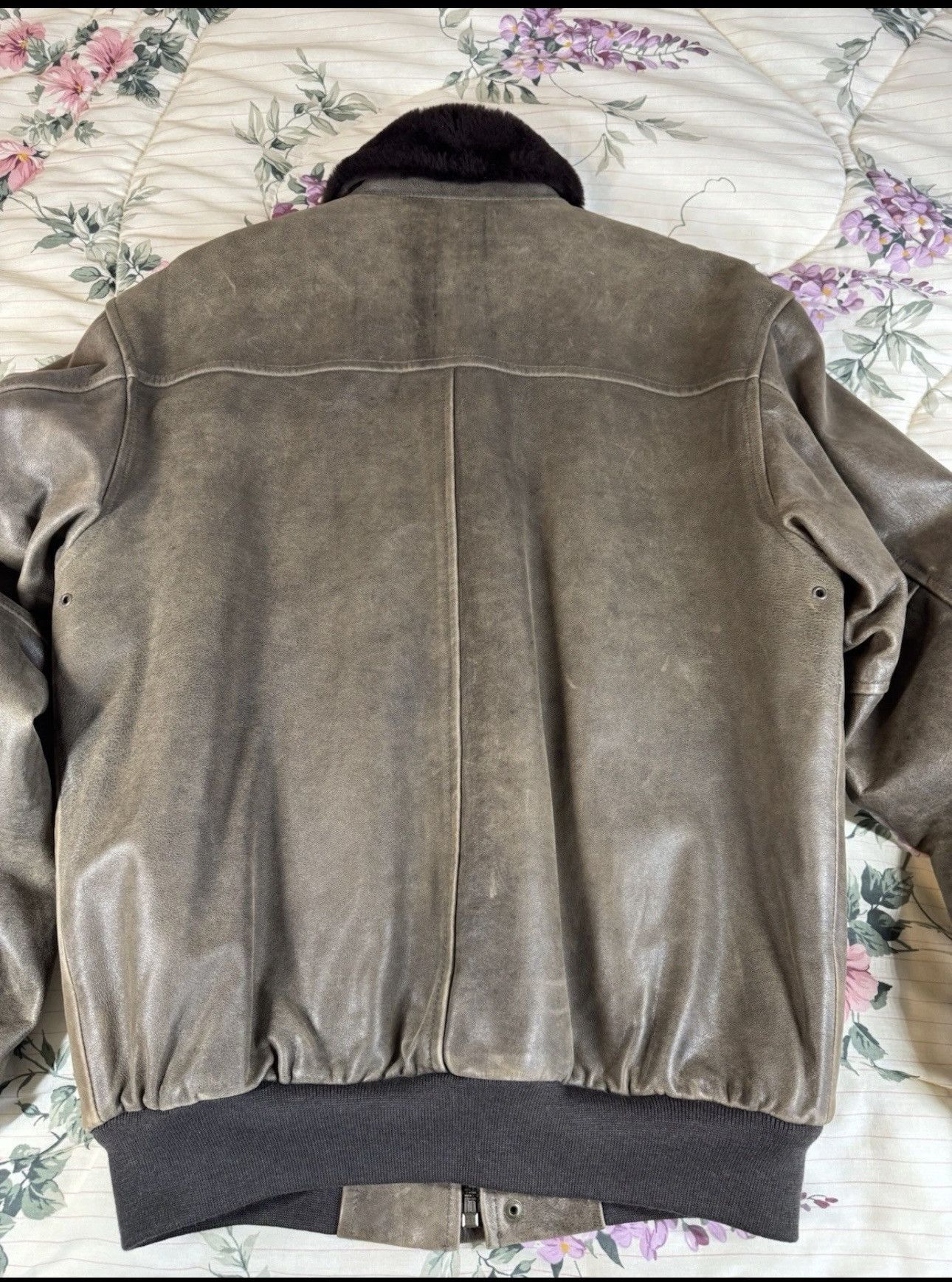 L.L. Bean L.L. Bean Brown Goatskin Leather Shearling Bomber Jacket S Size US S / EU 44-46 / 1 - 15 Thumbnail