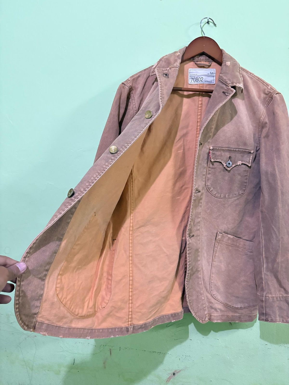 Levi's × Levi's Vintage Clothing Vintage Levi’s Chore Jacket Workwear Design Faded Style Size US M / EU 48-50 / 2 - 5 Thumbnail