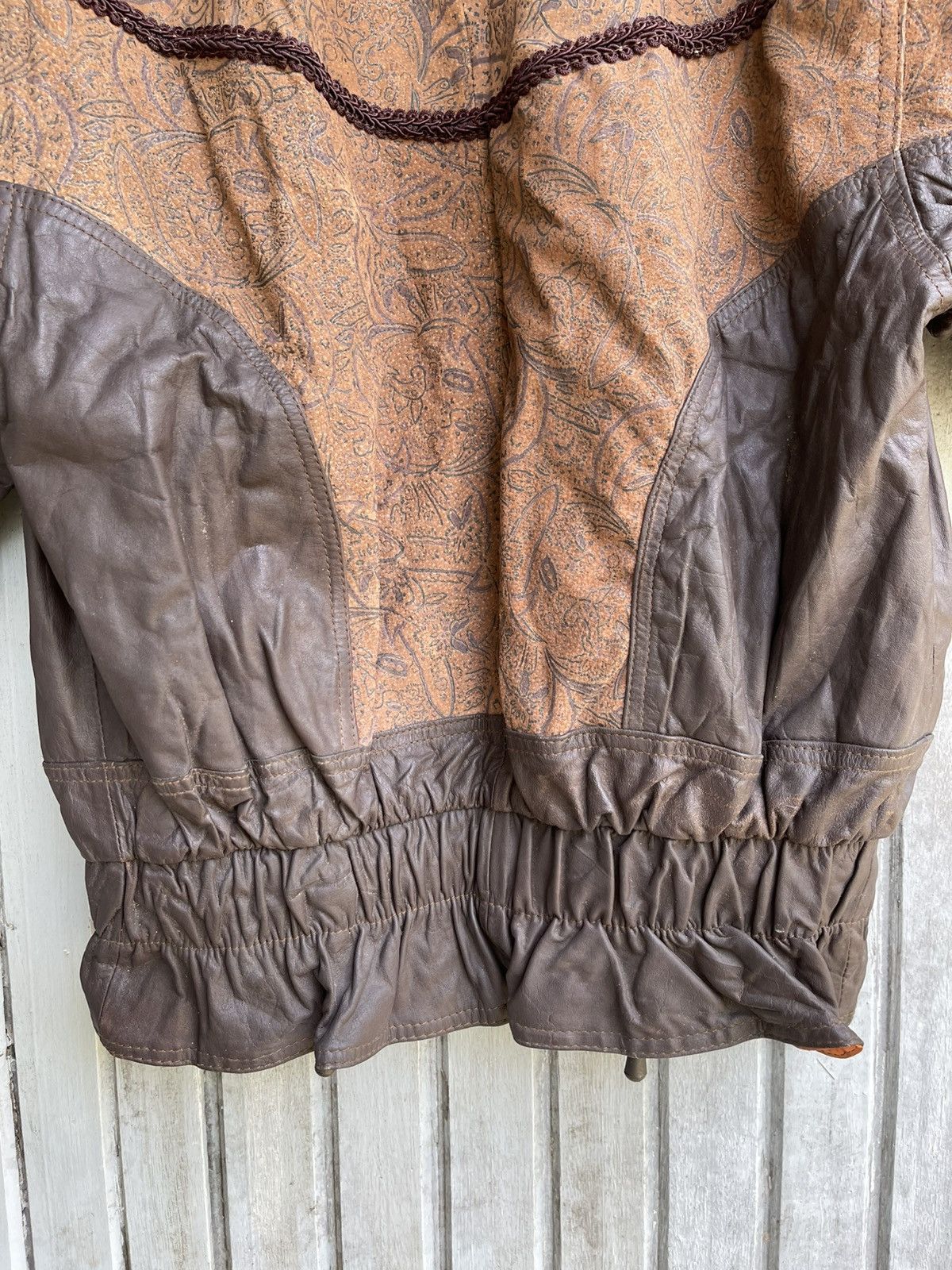 Japanese Brand Art leather jacket la covina paisley Size L / US 10 / IT 46 - 10 Thumbnail