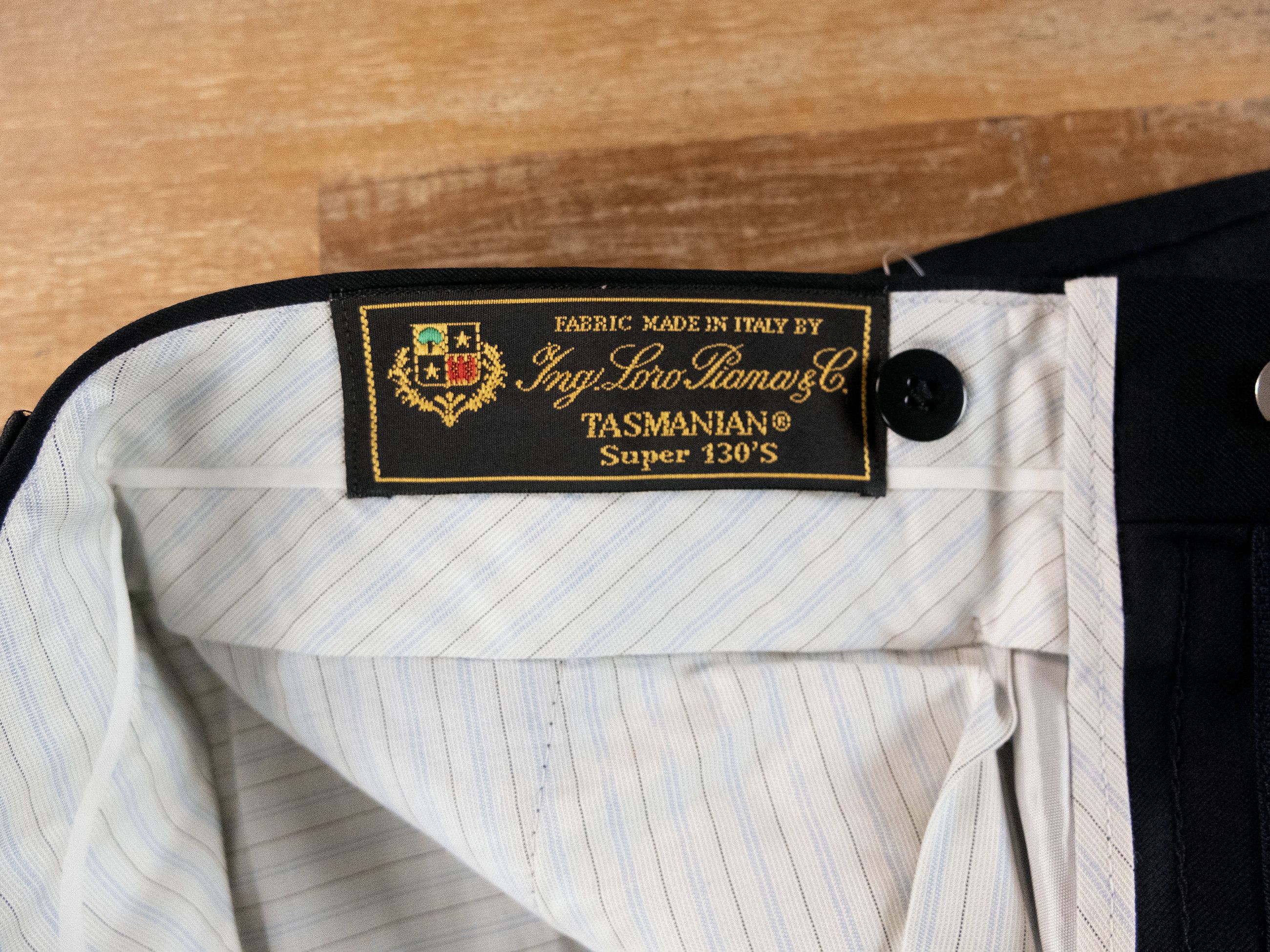 Caruso CARUSO navy blue wool dress pants trousers 32 / 48 Size US 32 / EU 48 - 4 Thumbnail