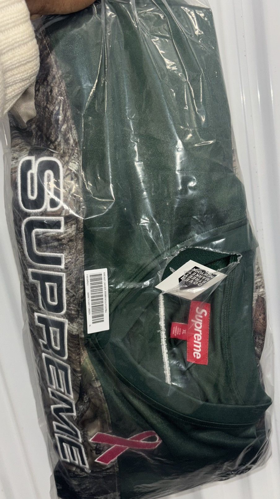 Supreme Breast Cancer Awareness Football Jersey, Green (XL) [F/W 25] Size US XL / EU 56 / 4 - 4 Thumbnail