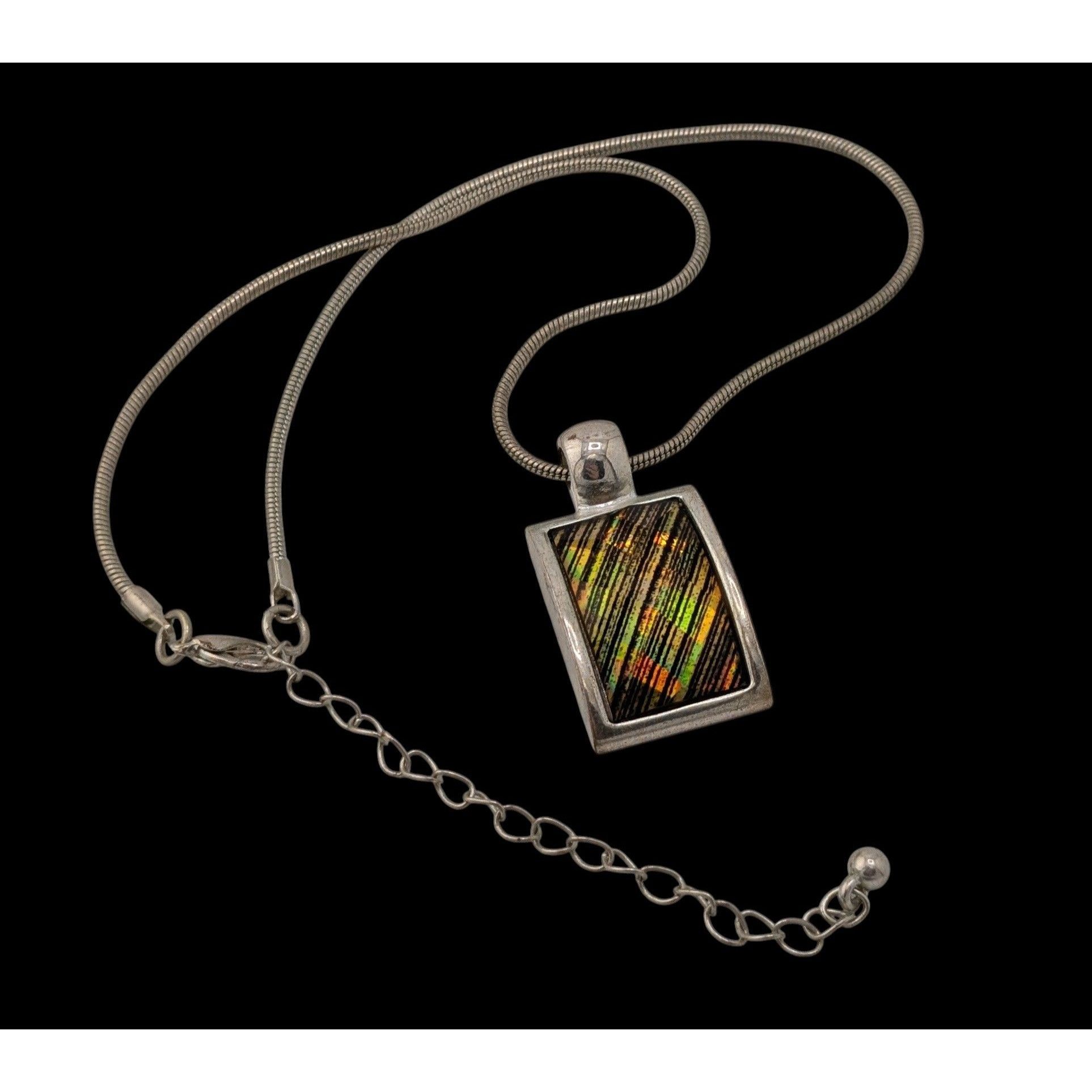 Kenneth Cole Vintage Kenneth Cole Prismatic Pendant Necklace On Silver To Size ONE SIZE - 1 Thumbnail