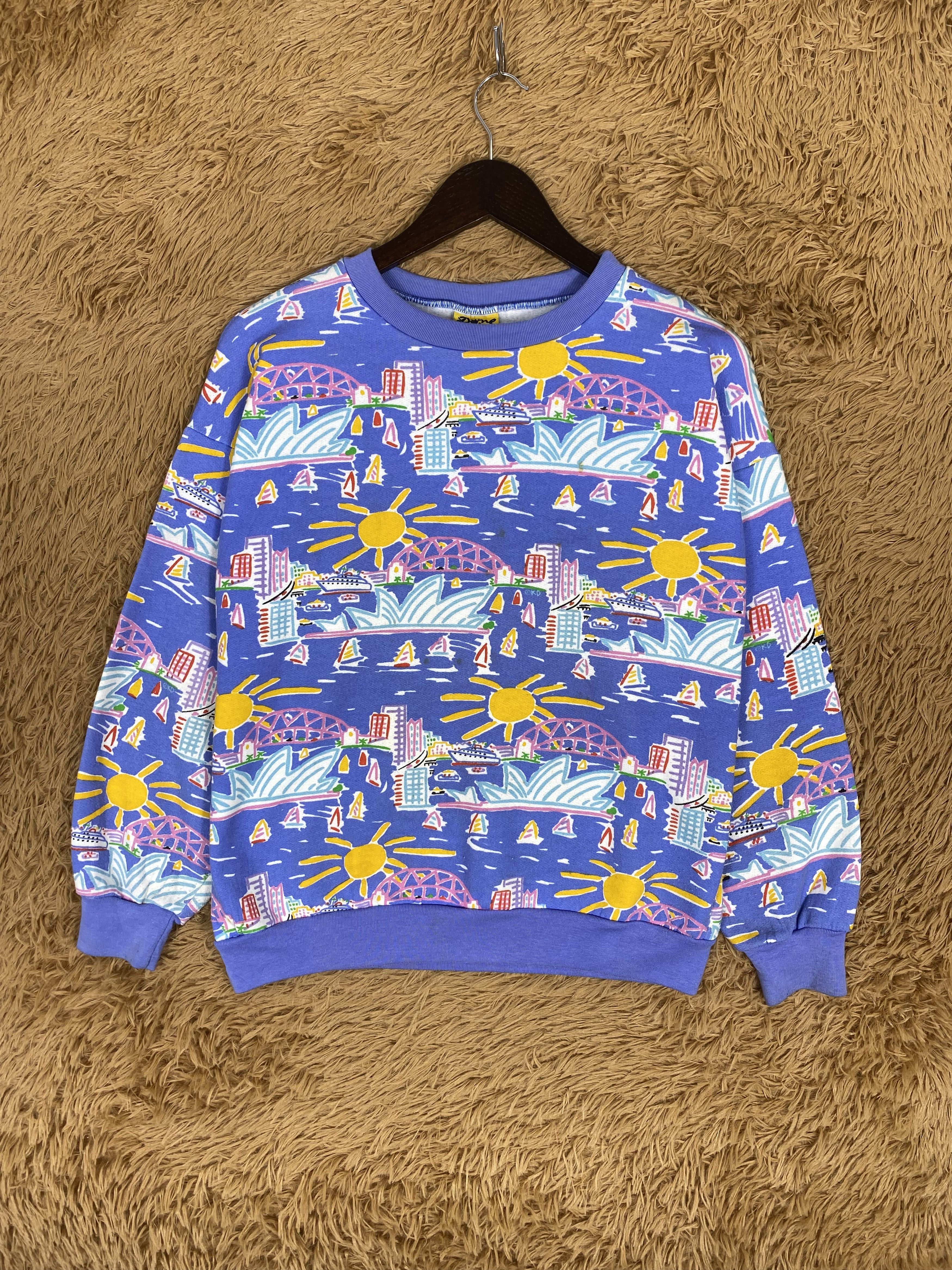 Japanese Brand Vintage Japanese Brand Nice Pattern Sweatshirts PS0003 Size US S / EU 44-46 / 1 - 1 Thumbnail