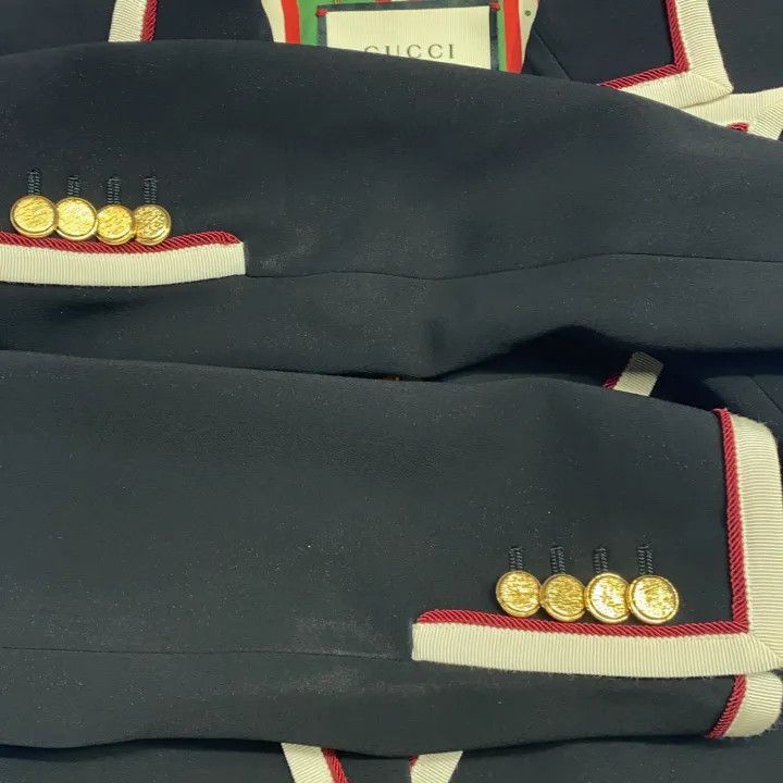 Gucci Gucci Black Suit Jacket with Metal Buttons-2507 Size M / US 6-8 / IT 42-44 - 5 Thumbnail