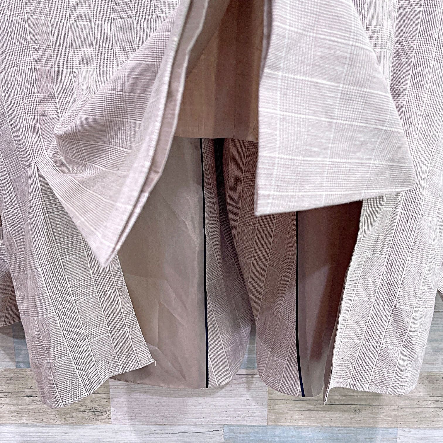 Stafford Stafford Linen Summer Sport Coat Jacket Beige Check Men 50R Size 50R - 7 Thumbnail