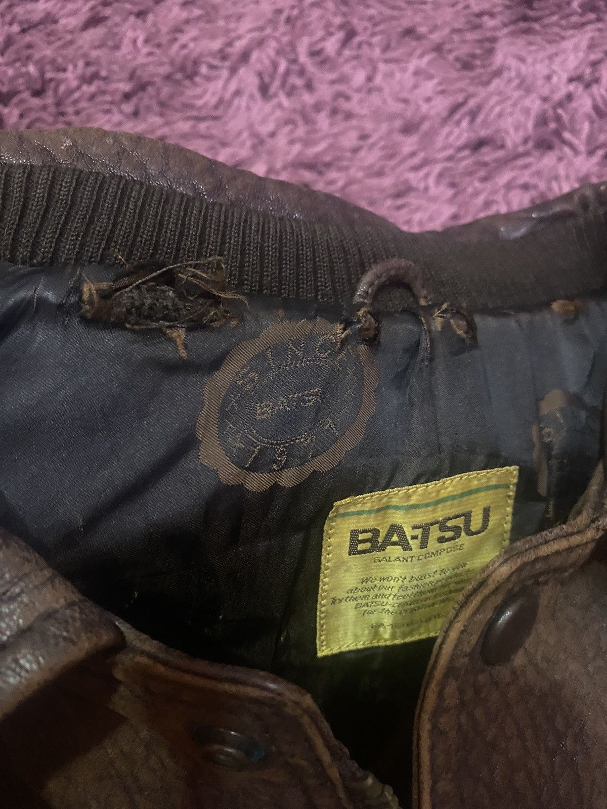 Japanese Brand × Vintage Vintage BA-TSU JAPAN Leather Parka Jacket Size US M / EU 48-50 / 2 - 10 Thumbnail