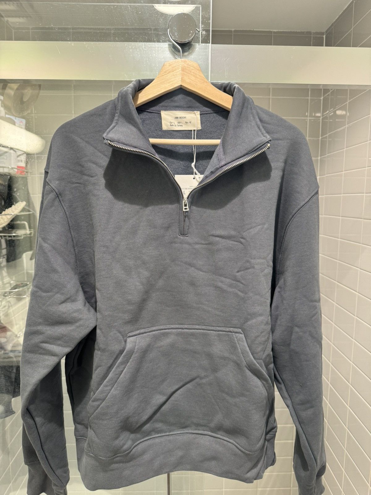 Zara Grey Zara Quarterzip Size US L / EU 52-54 / 3 - 1 Thumbnail