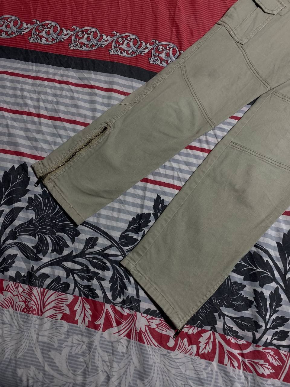 Japanese Brand Dirty Painted Distressed Thrashed Faded Baggy Jeans Y2K Size US 32 / EU 48 - 6 Thumbnail