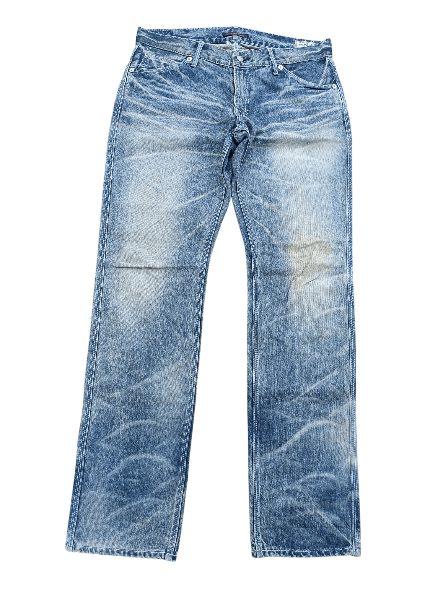 Other VINTAGE 💥 BLUEWAY GARMENTS JEANS BLEACH STYLE JEANS Size US 34 / EU 50 - 1 Thumbnail