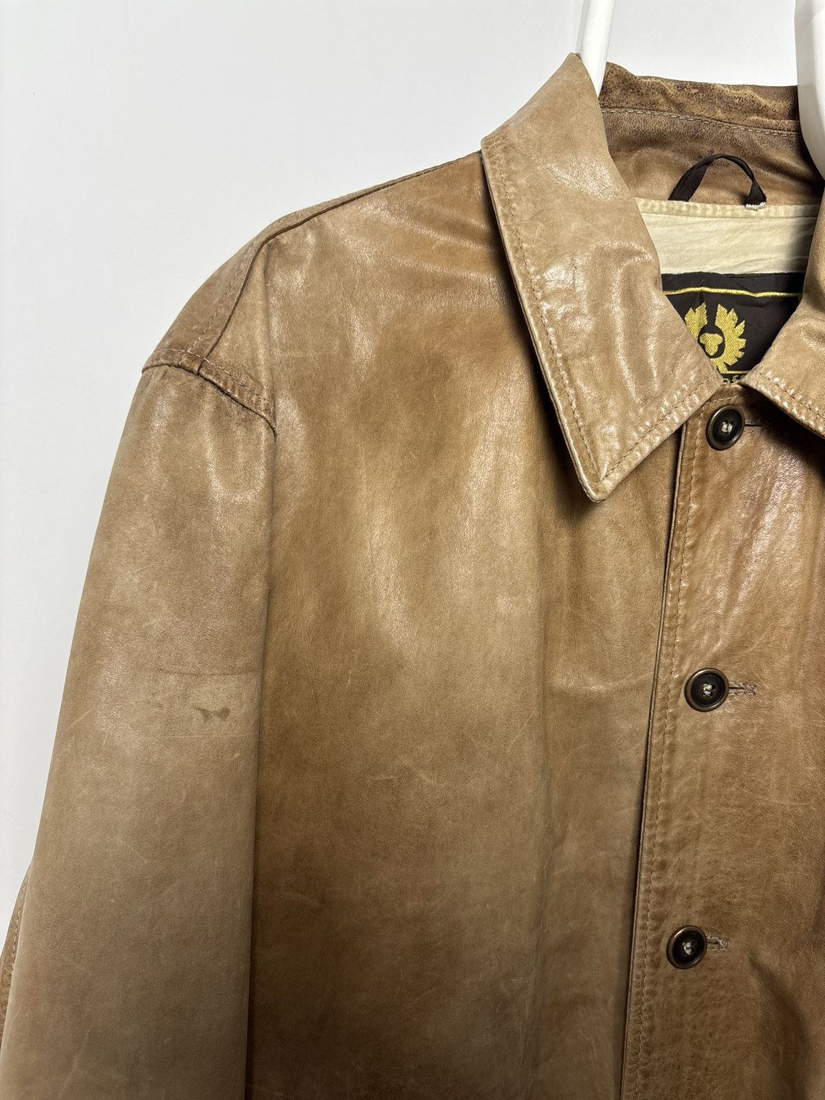 Belstaff × Vintage Rare vintage Belstaff gold Aviator leather jacket Size US L / EU 52-54 / 3 - 9 Thumbnail