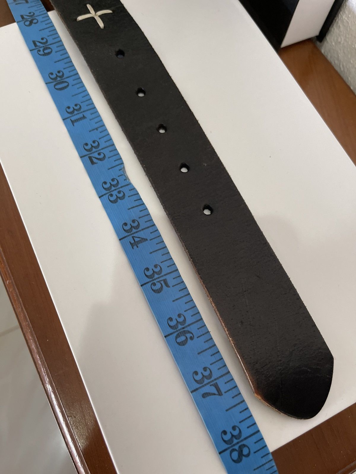 Vintage Vintage Handmade Rockabilly Leather Belt Size 30 - 11 Thumbnail