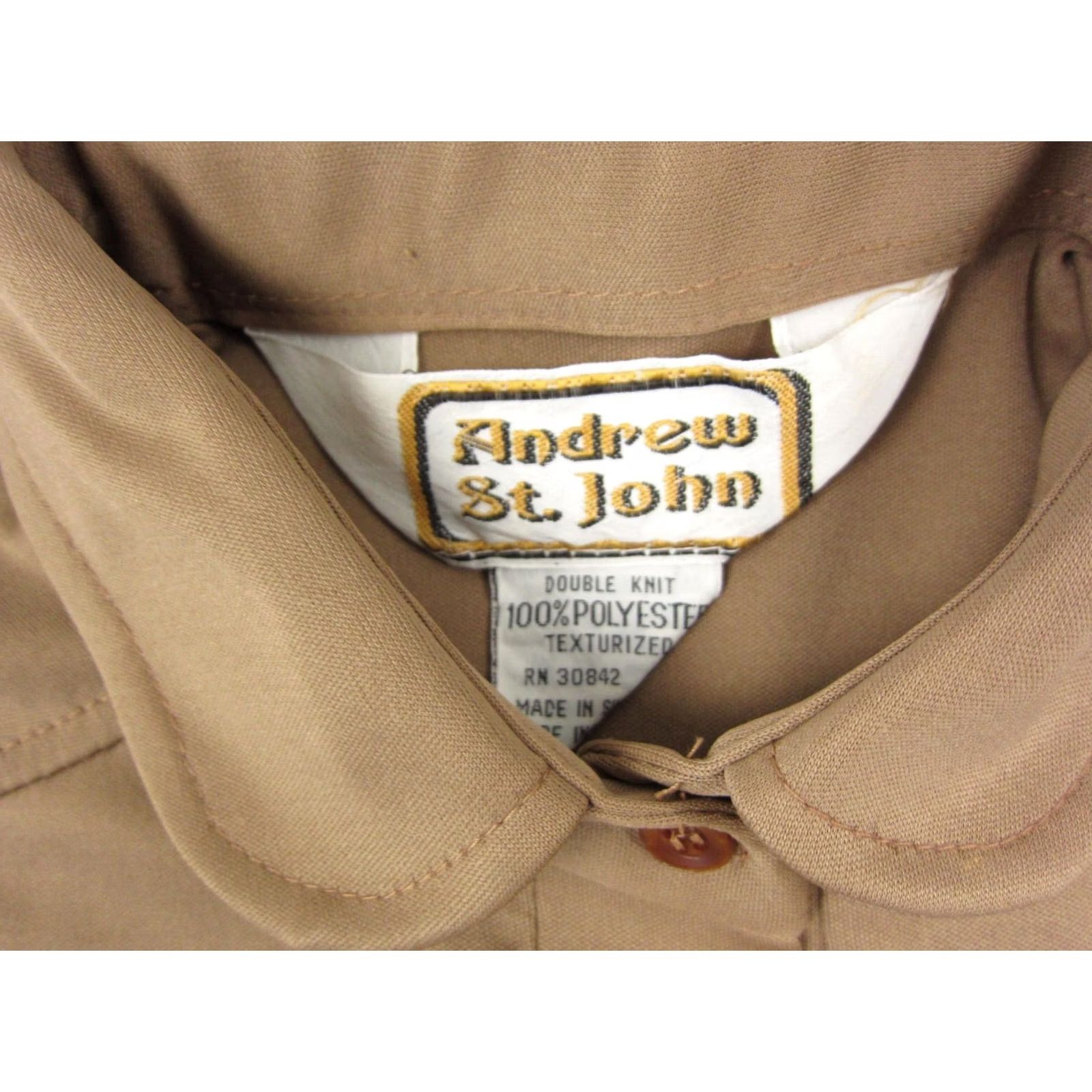 Vintage Andrew St. John Polo Shirt Teens Small Brown Girls Golf Performance Shirt Size S / US 4 / IT 40 - 3 Thumbnail