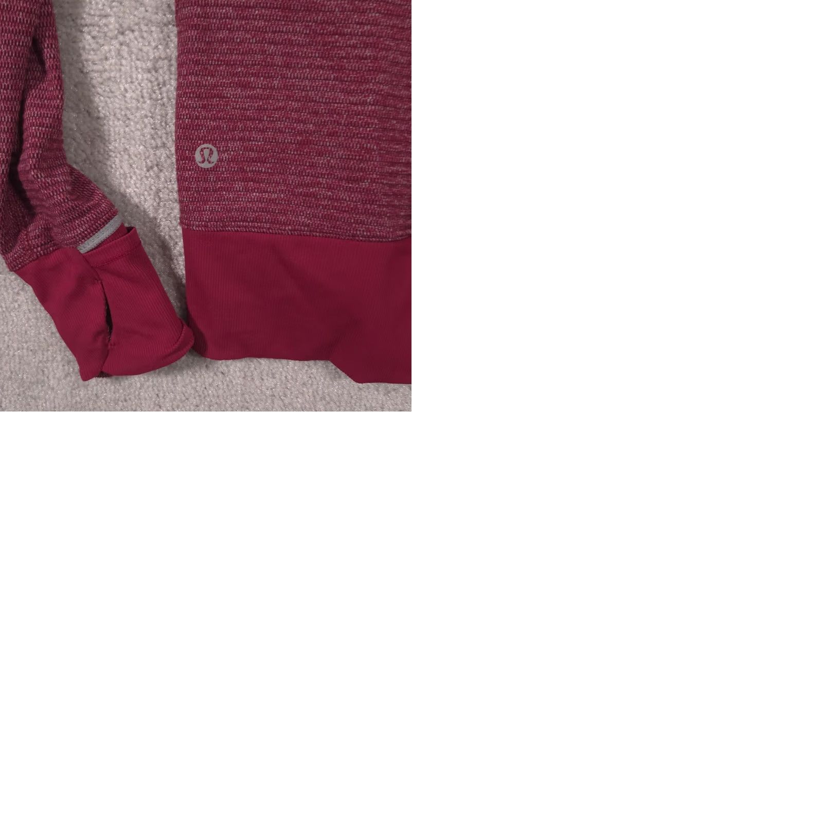 Lululemon Lululemon Pullover Womens Small Pink Striped 1/4 Zip Long Sleeve Running Top Size S / US 4 / IT 40 - 9 Thumbnail