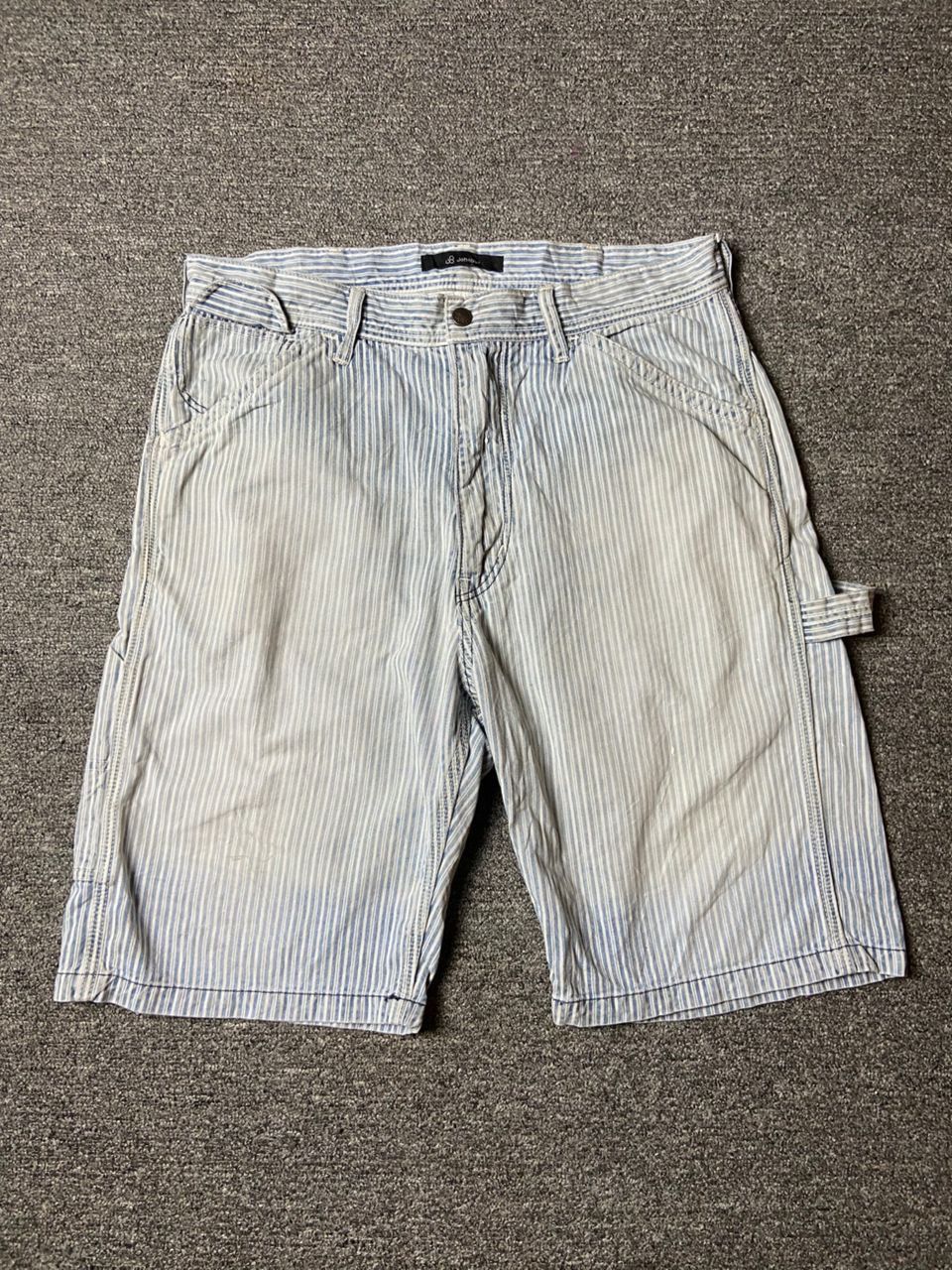 Japanese Brand × Johnbull × Vintage Vintage JOHNBULL Stripes Denim Shorts (121) Size US 32 / EU 48 - 1 Thumbnail