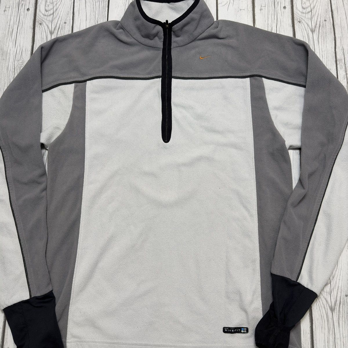 Nike × Vintage Vintage Nike fleece sweatshirt Size US L / EU 52-54 / 3 - 3 Thumbnail