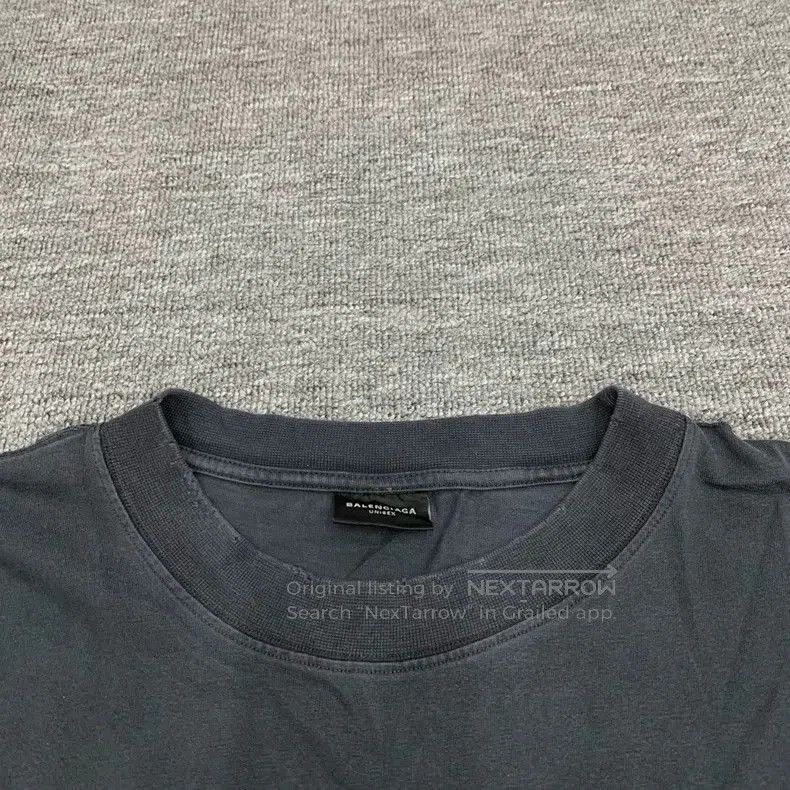 Balenciaga Balenciaga Black Distressed Earth Print Tee. Size US L / EU 52-54 / 3 - 7 Thumbnail