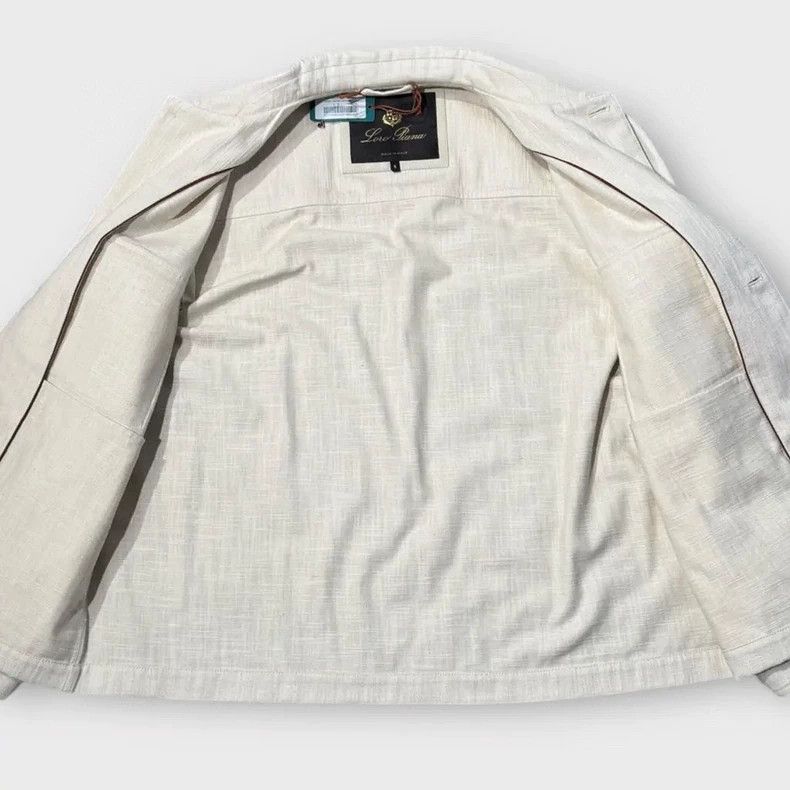 Loro Piana LORO PIANA Light grey cotton casual jacket Size US S / EU 44-46 / 1 - 5 Thumbnail