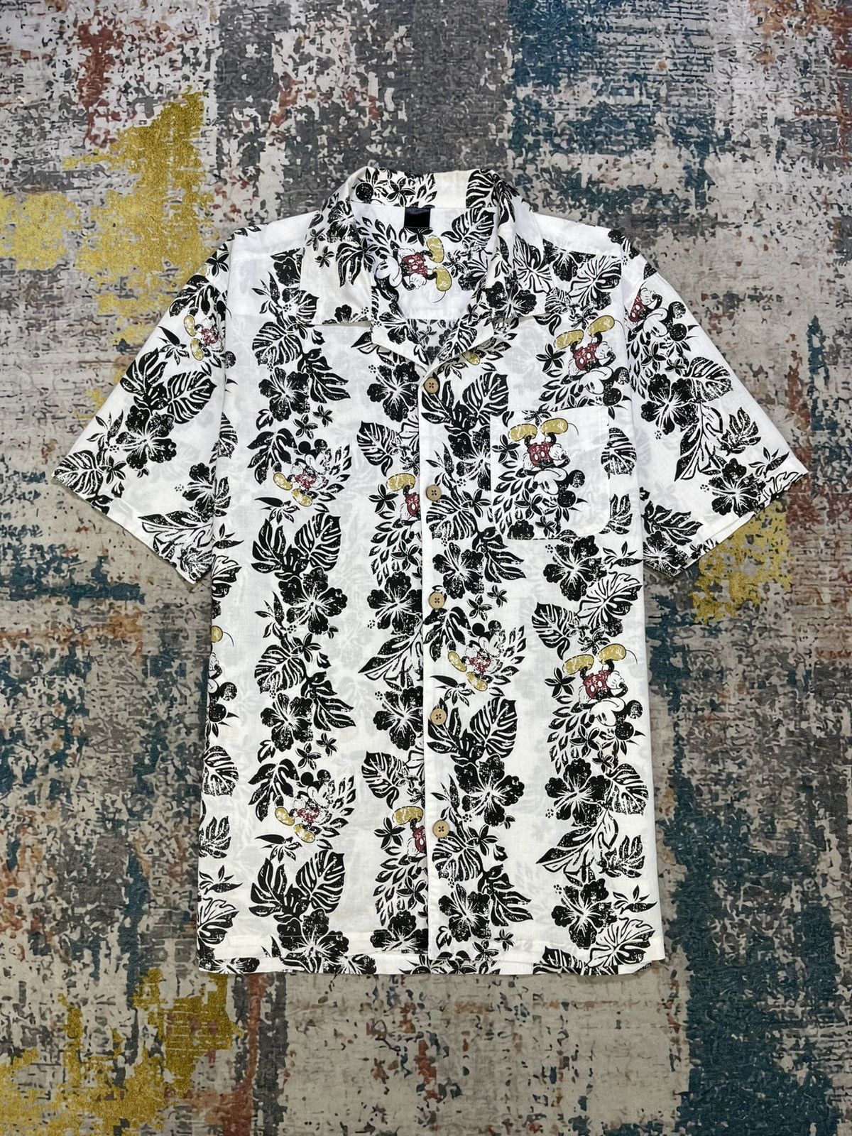 Disney Disney Mickey Mouse Aloha Hawaiian Shirt Size US M / EU 48-50 / 2 - 1 Thumbnail