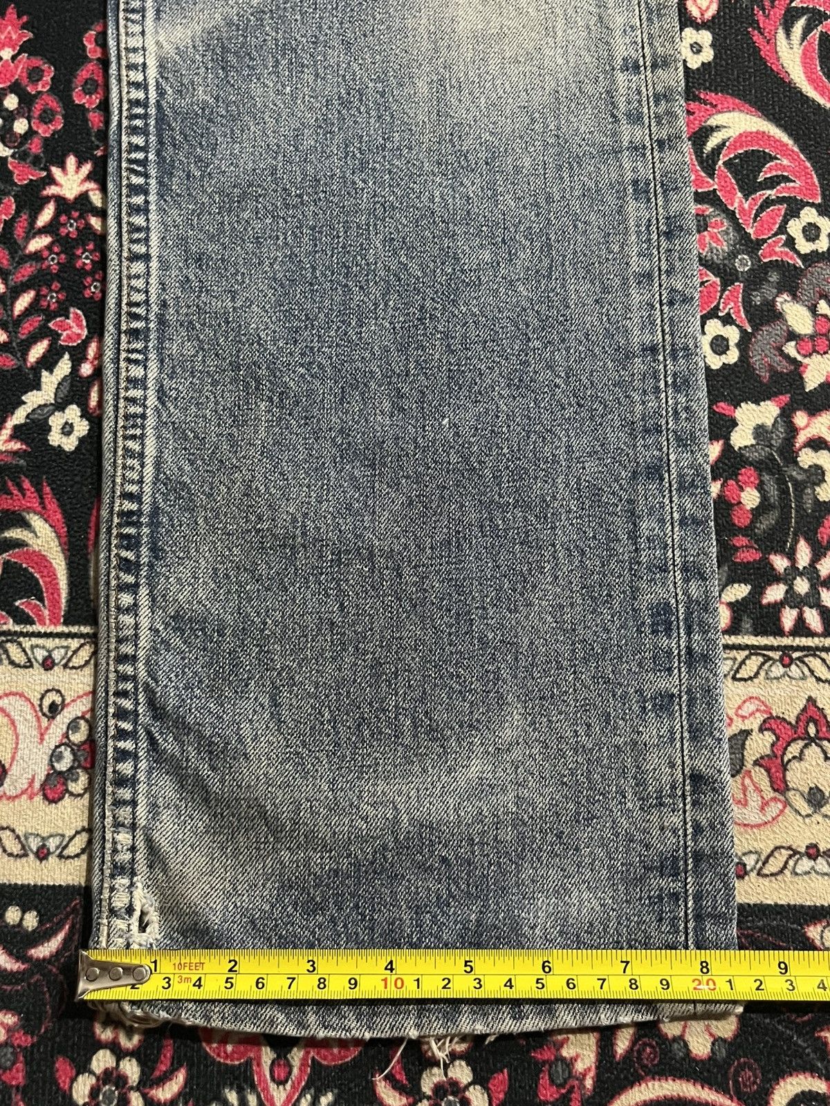 Levi's Vintage Levi’s 503 Blue Washed Distressed Straight Jeans Size US 30 / EU 46 - 16 Thumbnail