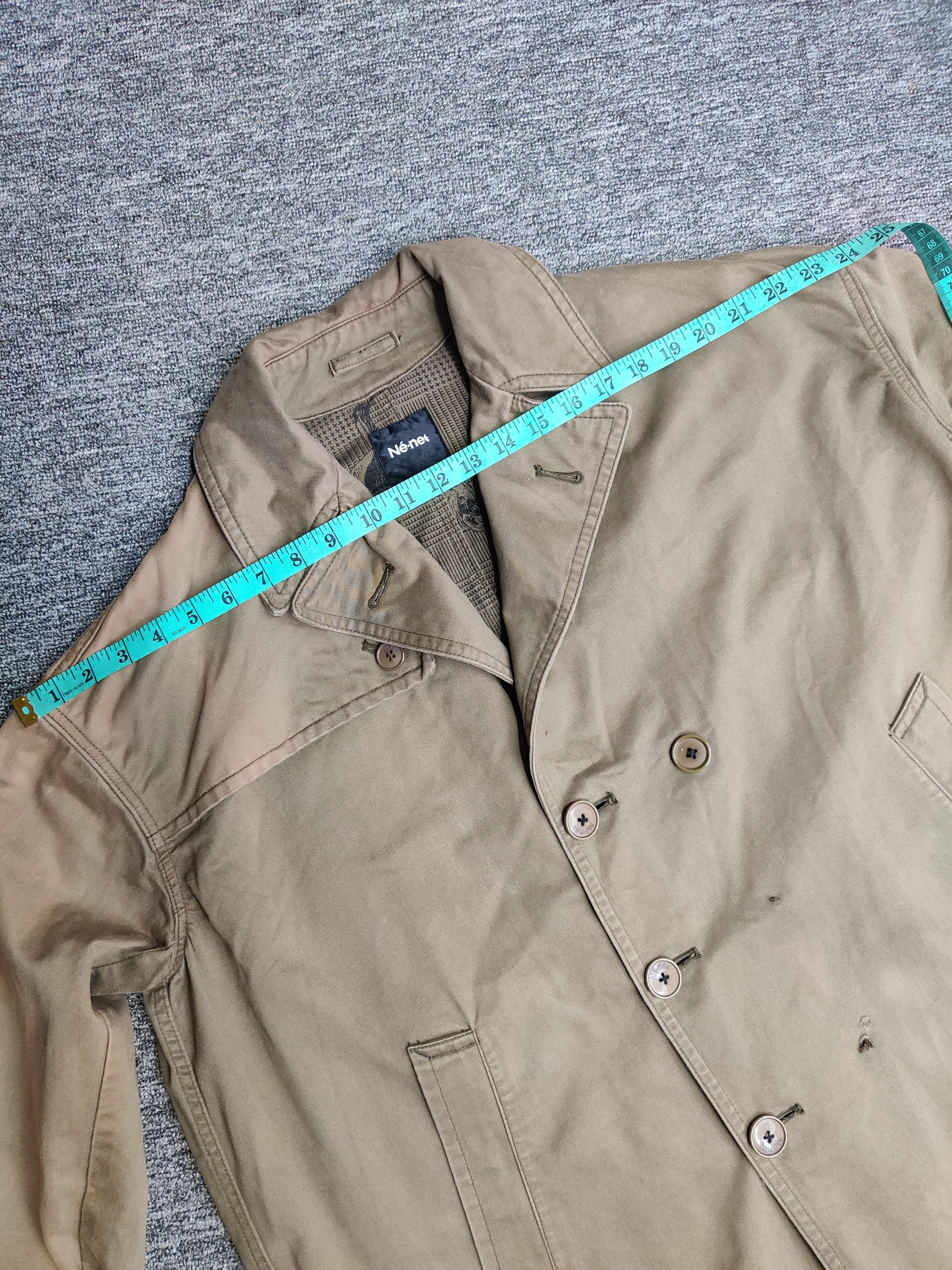 Ne-Net Vintage Ne-Net Double Breasted Sun Faded Trench Coat Size US XL / EU 56 / 4 - 21 Thumbnail