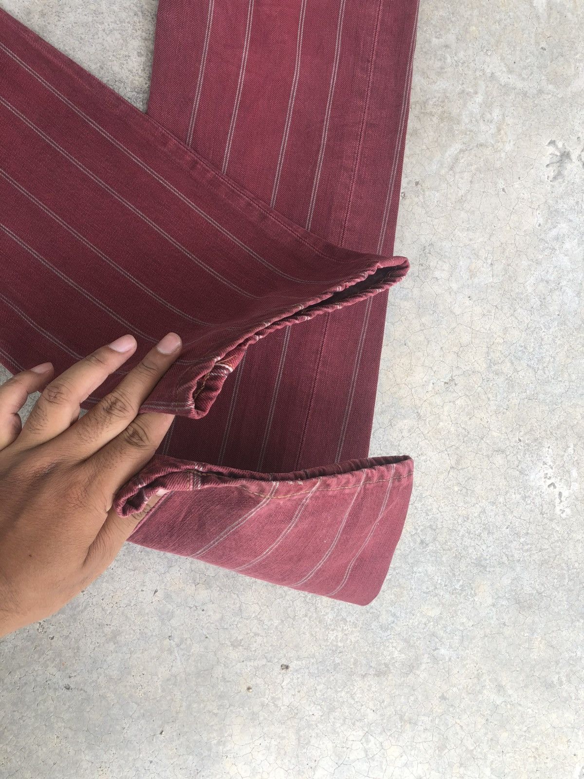 If Six Was Nine Japanese Edwin Flared Jeans Distressed Jeans Selvedge Size US 31 - 17 Thumbnail