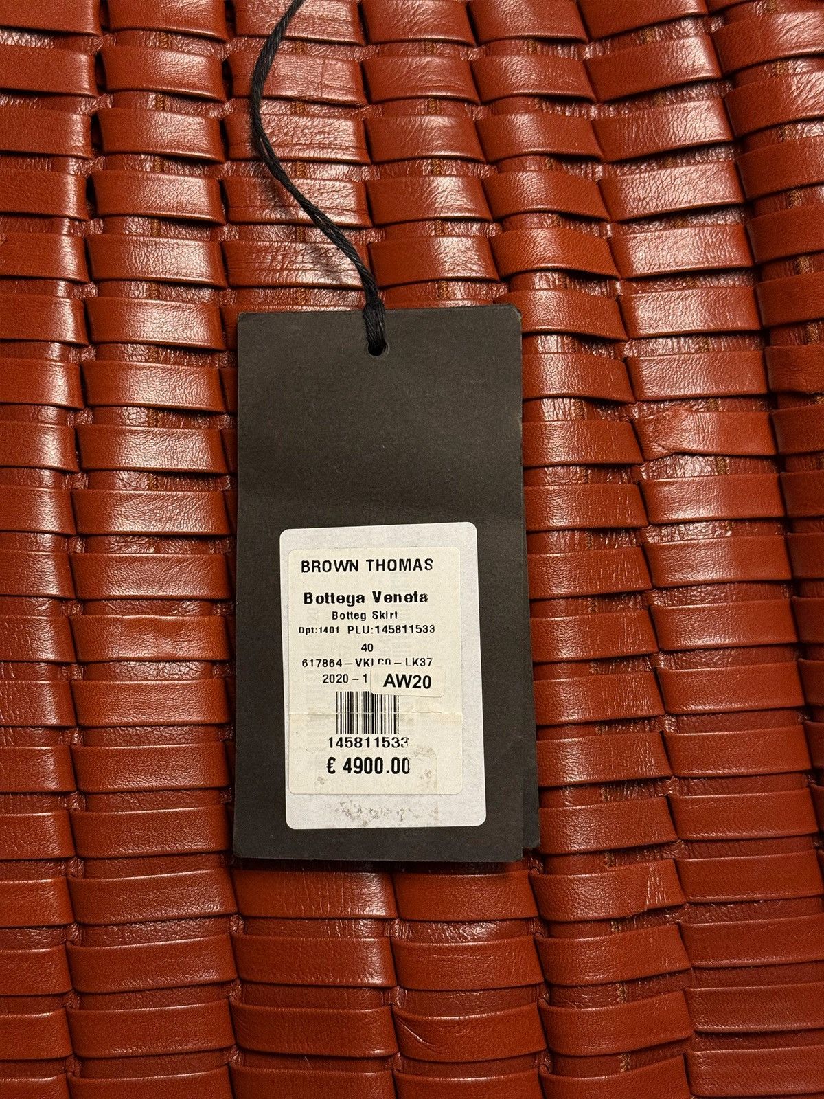 Bottega Veneta Bottega Veneta diagonal textured leather skirt Size 27" / US 4 / IT 40 - 9 Thumbnail