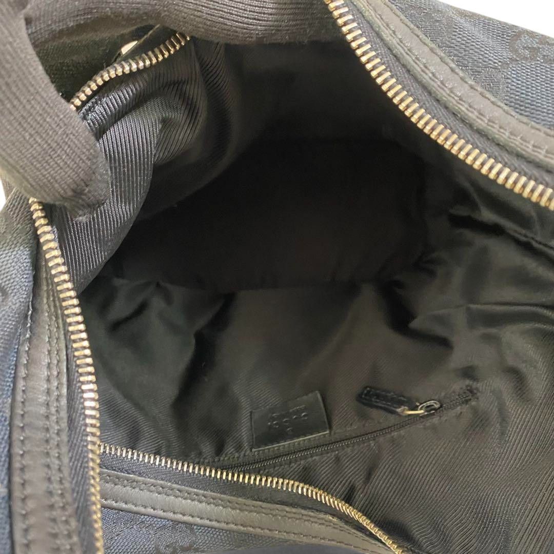 Gucci Gucci - Shoulder Bag Monogram Black Leather GG Size ONE SIZE - 9 Thumbnail