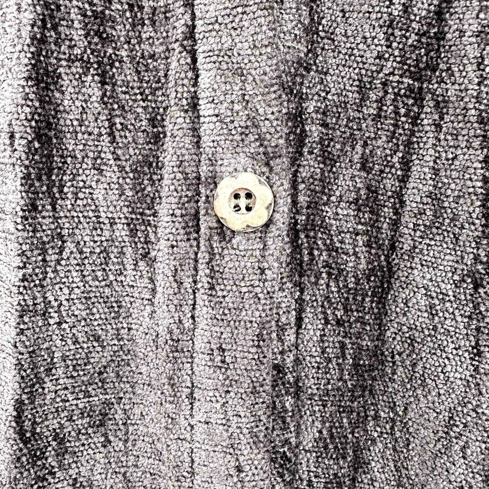 Vintage Kleen Brown Chenille Cardigan Jacket Womens XL Button Front Long Sleeve Pocket Size XL / US 12-14 / IT 48-50 - 6 Thumbnail